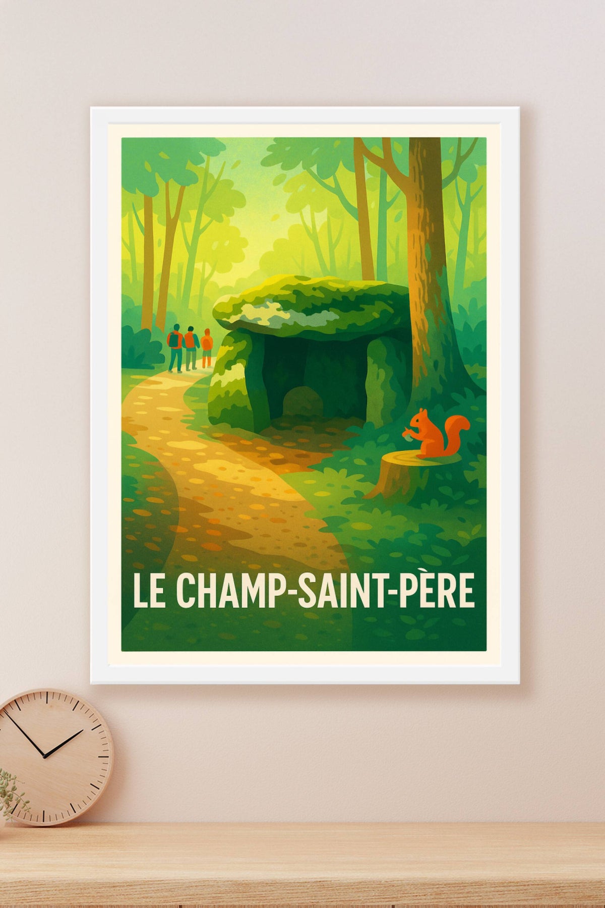 Affiche Le Champ-Saint-Père — Invitation au voyage au cœur de la nature · poster d'art de Le Champ-Saint-Père