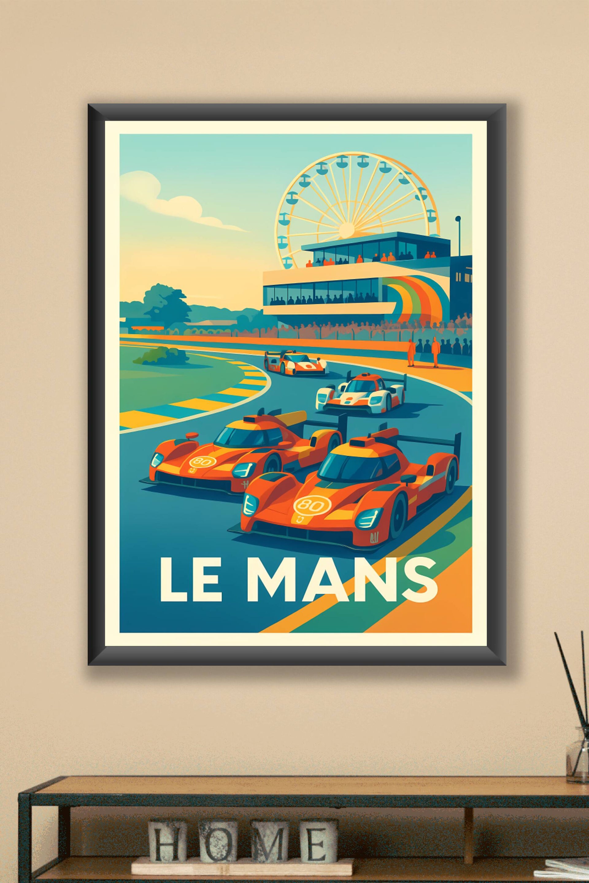 Le Mans 1961 A3 Affiche Personnalisé Avec Votre Message