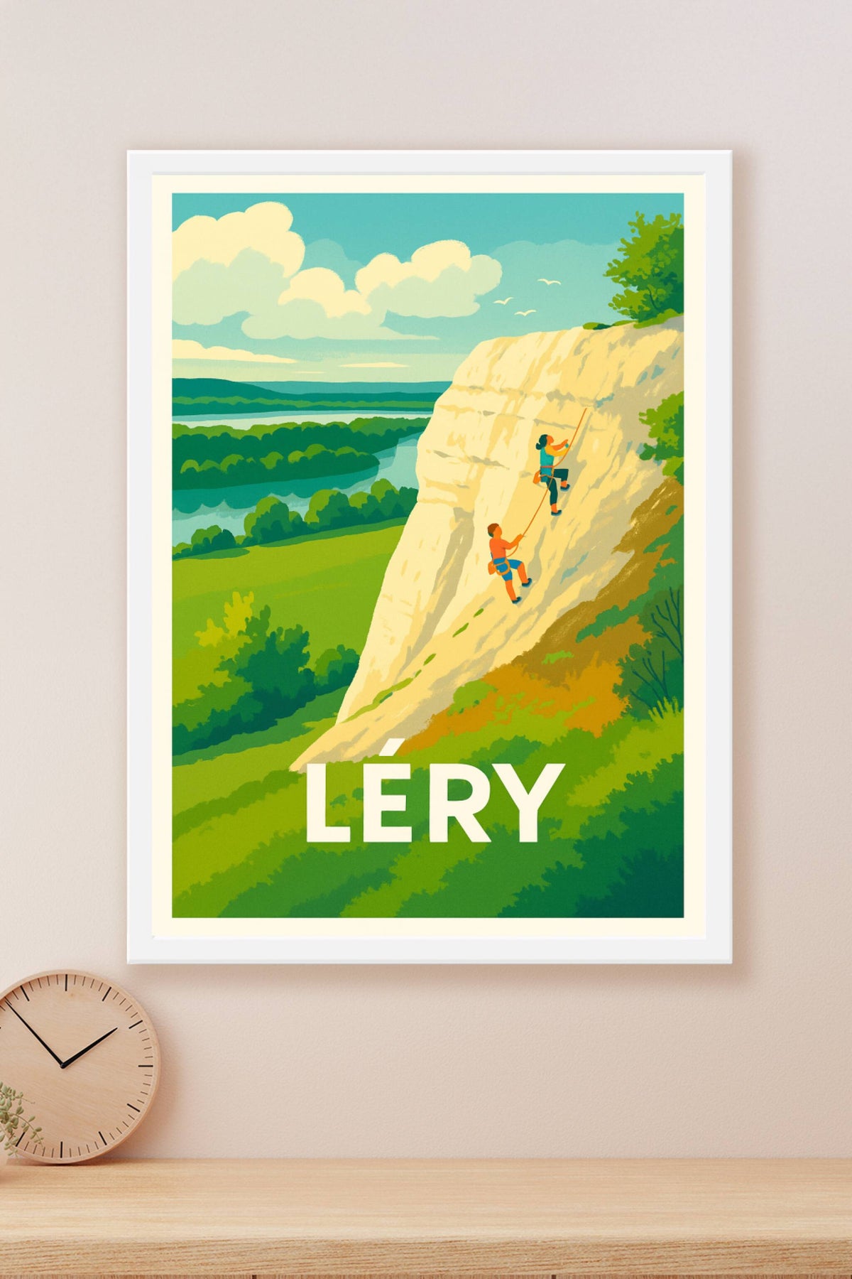 Affiche Léry — Escalade et nature en pleine harmonie · poster d'art de Léry