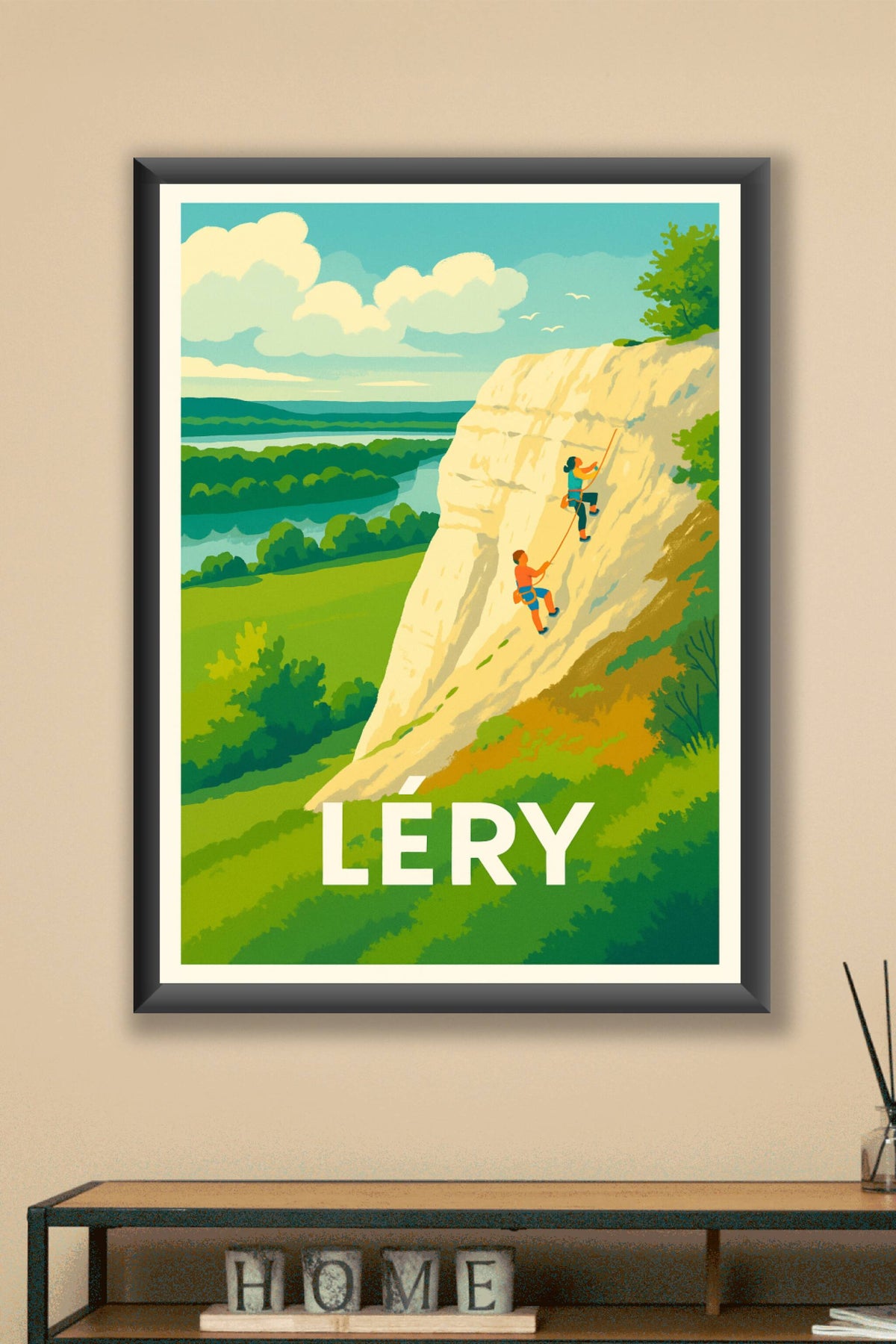 Affiche Léry — Escalade et nature en pleine harmonie · poster d'art de Léry