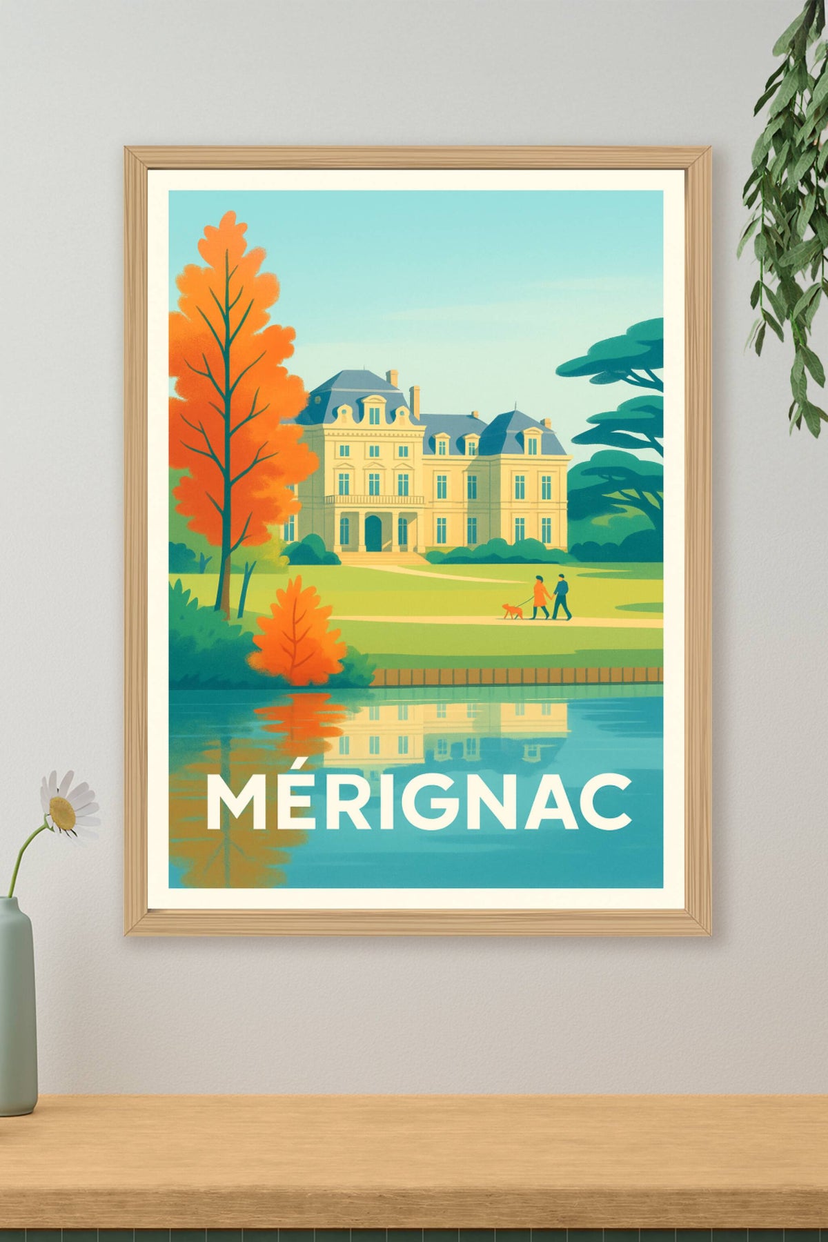 Affiche Mérignac — Élégance et Sérénité au Château · poster d'art de Mérignac