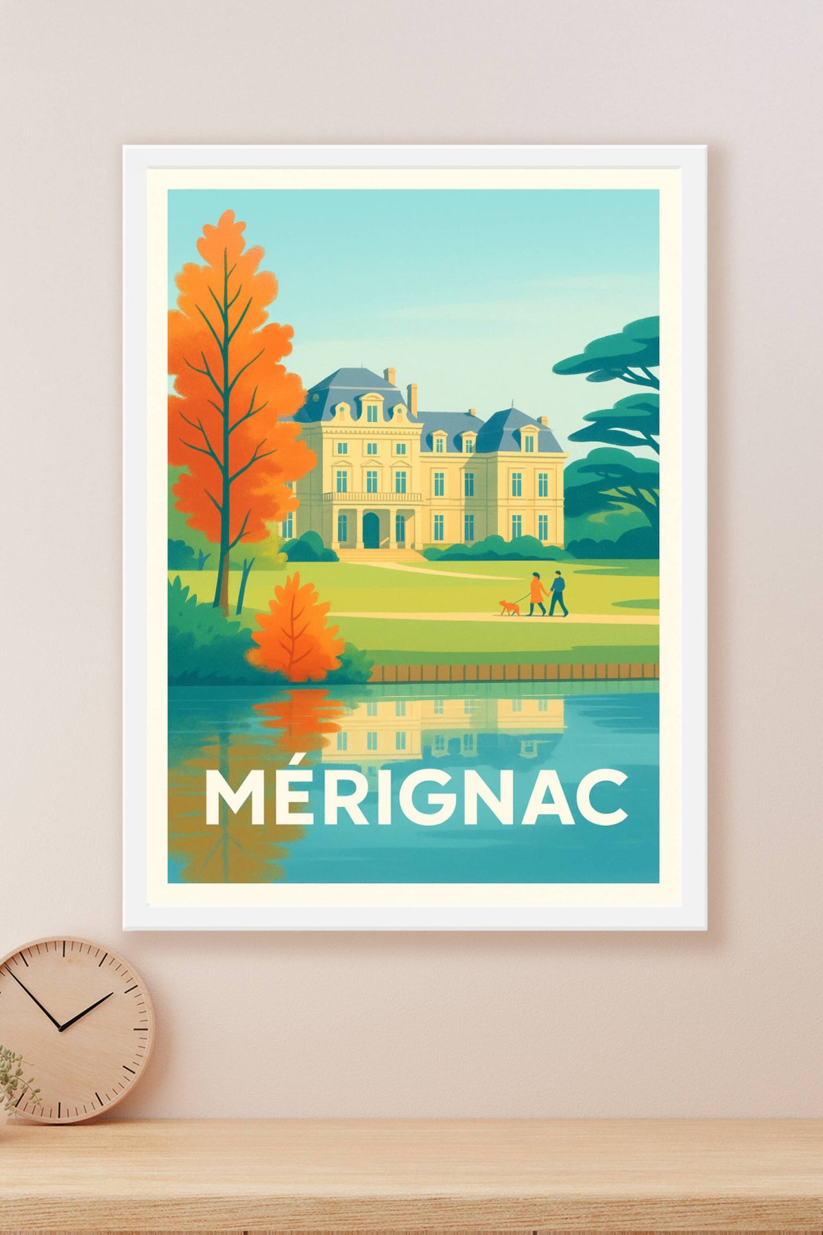 Affiche Mérignac — Élégance et Sérénité au Château · poster d'art de Mérignac