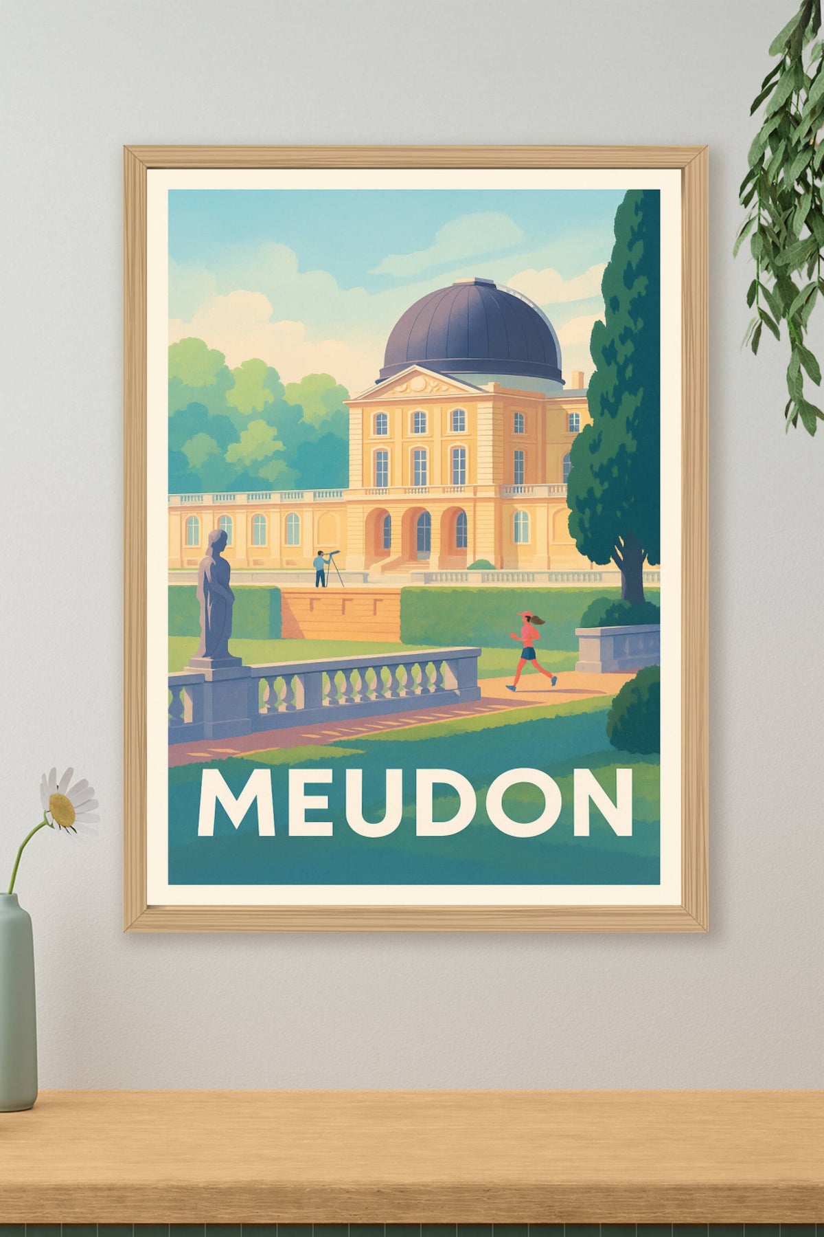 Affiche Meudon — L'élégance du patrimoine et la douceur de vivre · poster d'art de Meudon