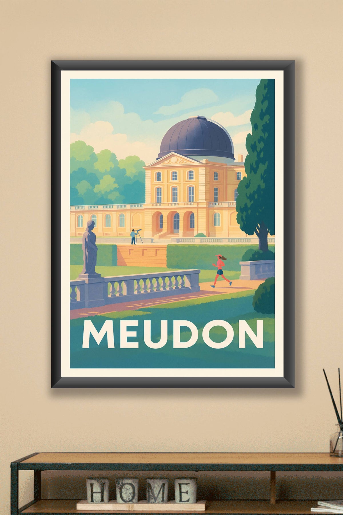 Affiche Meudon — L'élégance du patrimoine et la douceur de vivre · poster d'art de Meudon