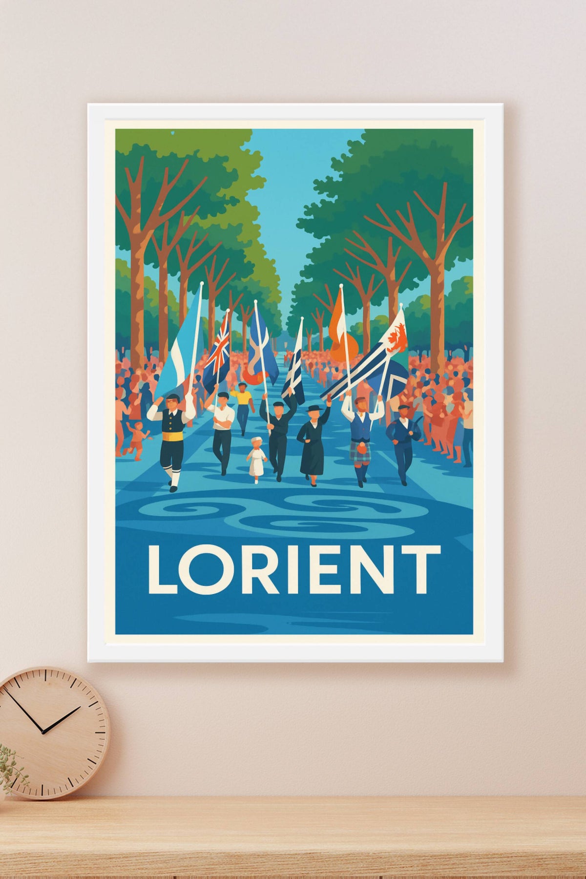 Affiche Lorient — Parades et Traditions Celtiques · poster d'art de Lorient