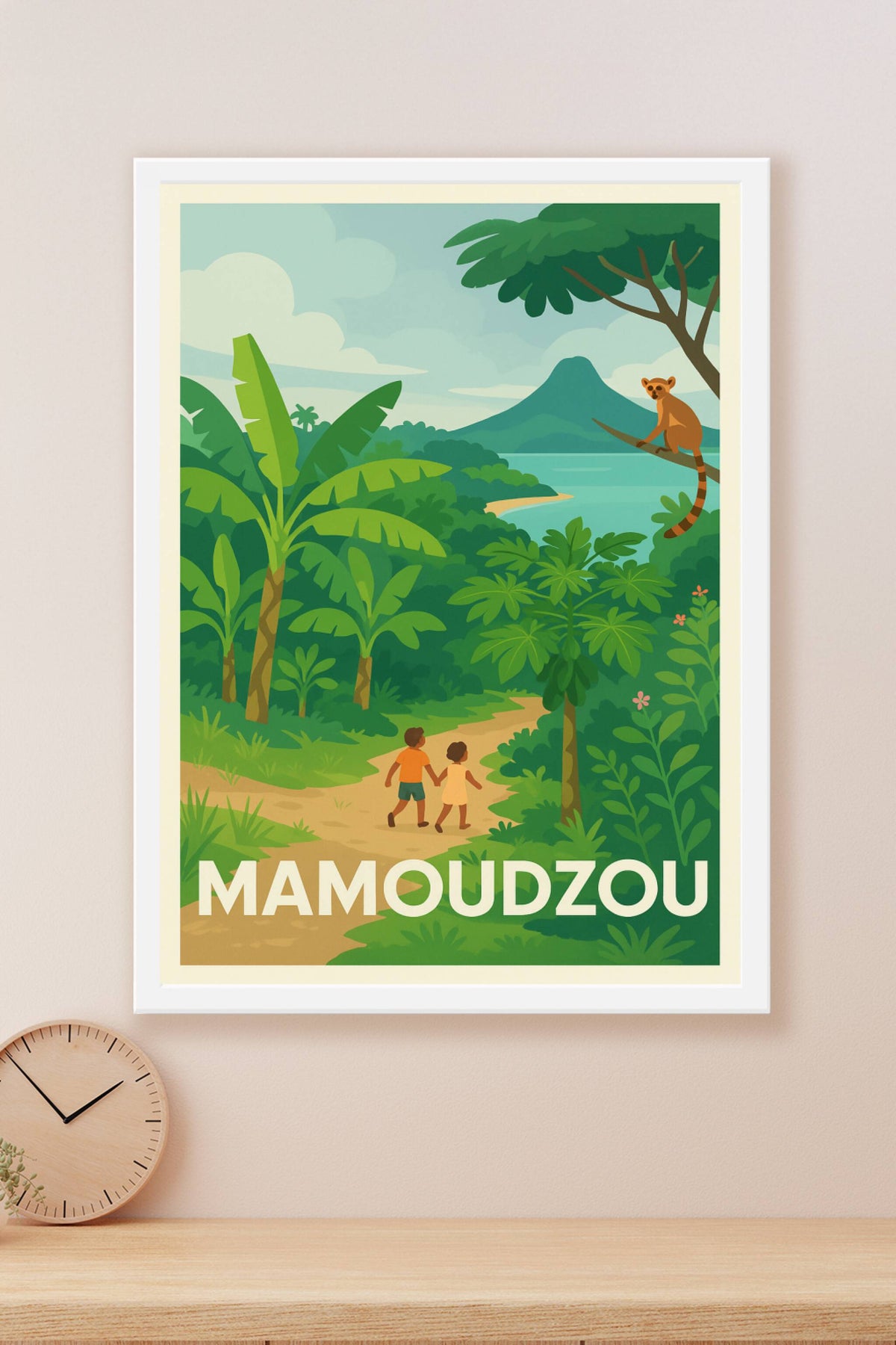 Affiche Mamoudzou — L'appel de la nature tropicale · poster d'art de Mamoudzou
