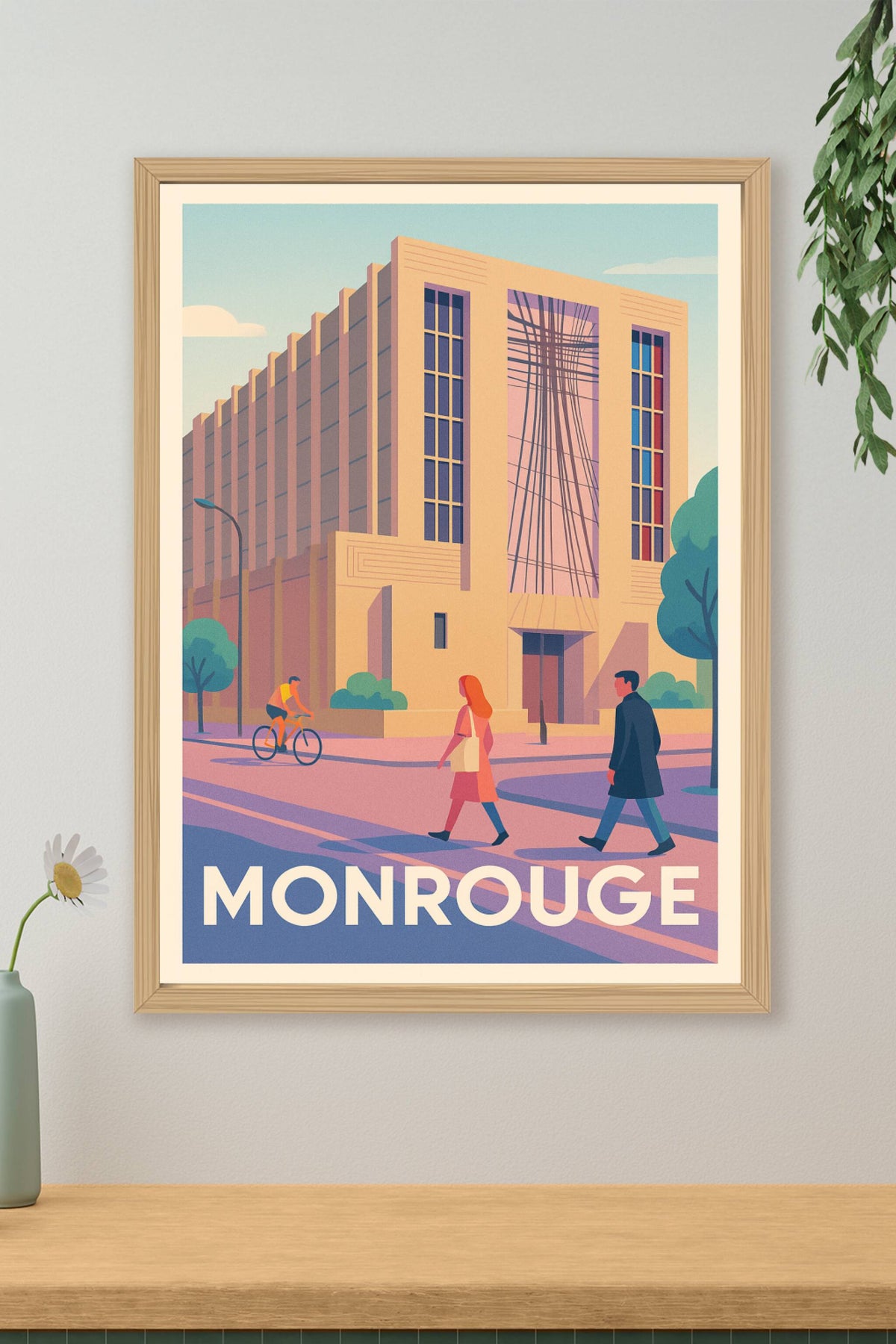 Affiche Montrouge — L'élégance urbaine à chaque coin de rue · poster d'art de Montrouge