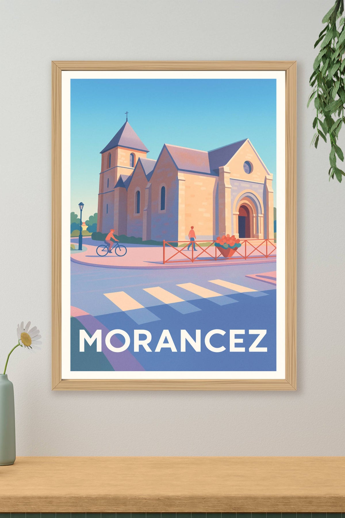Affiche Morancez — Charme et quiétude au cœur du village · poster d'art de Morancez