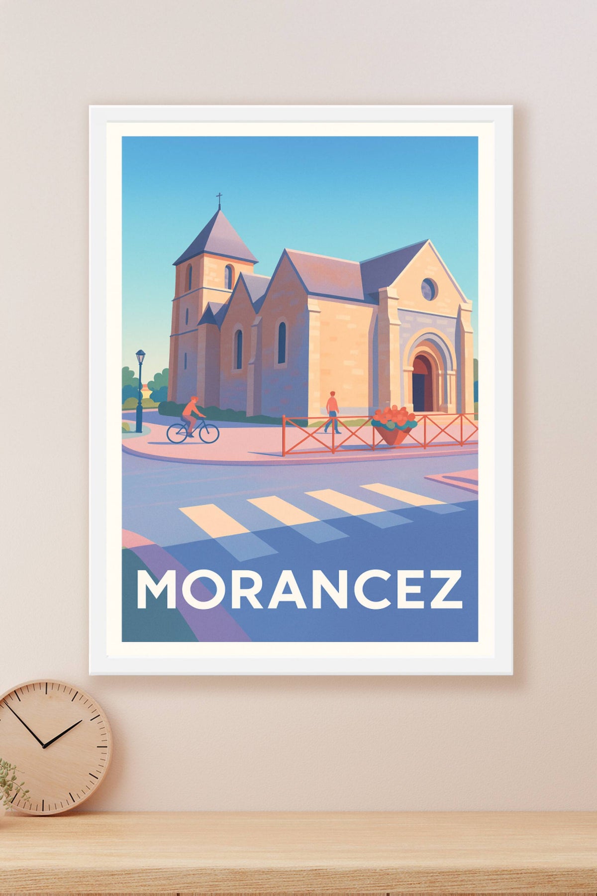 Affiche Morancez — Charme et quiétude au cœur du village · poster d'art de Morancez