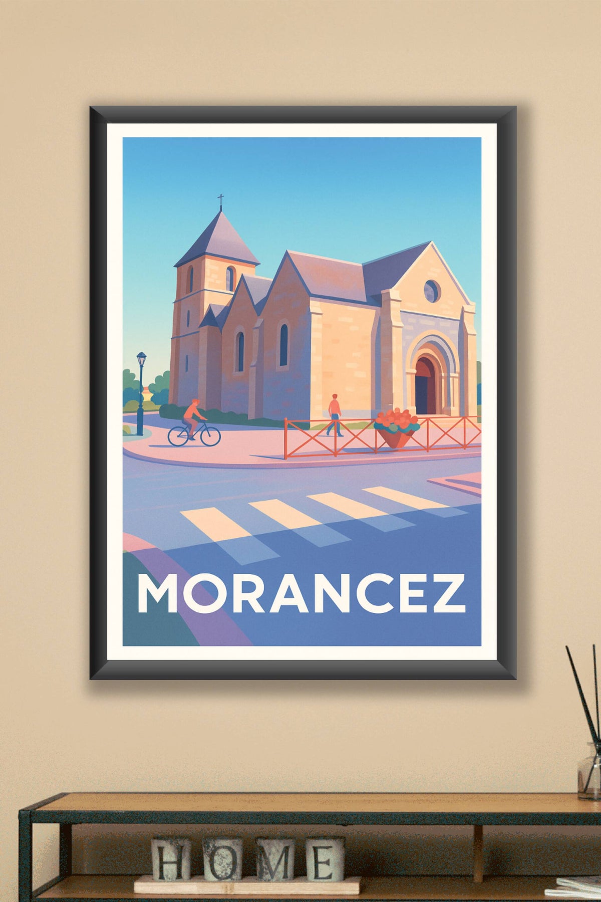 Affiche Morancez — Charme et quiétude au cœur du village · poster d'art de Morancez