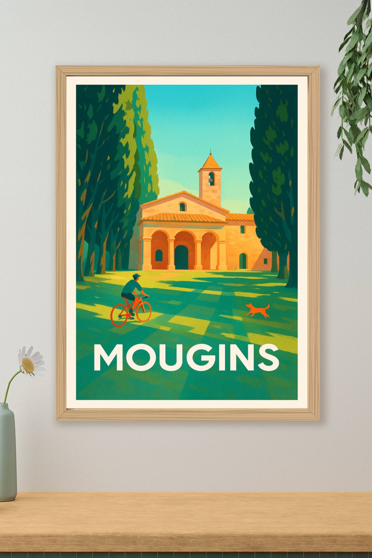 Affiche Mougins — Douceur de vivre provençale · poster d'art de Mougins