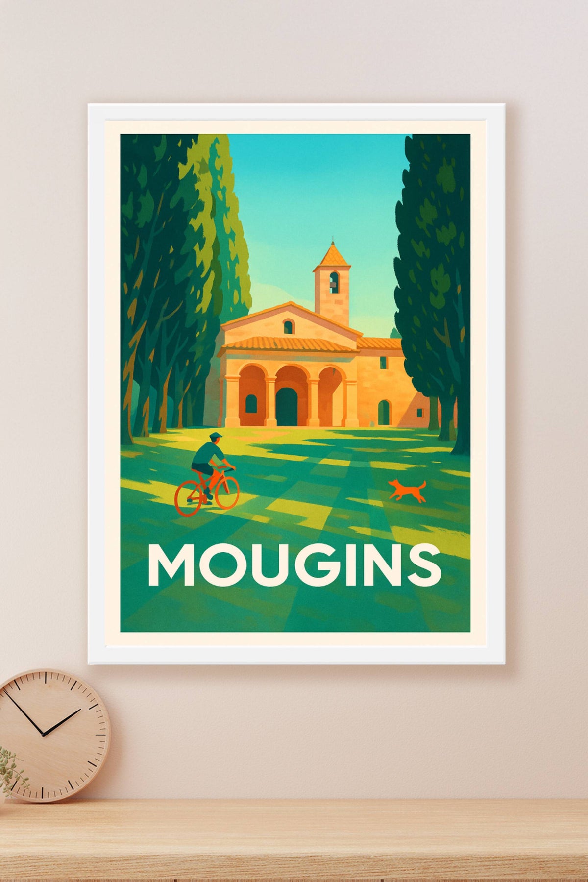 Affiche Mougins — Douceur de vivre provençale · poster d'art de Mougins
