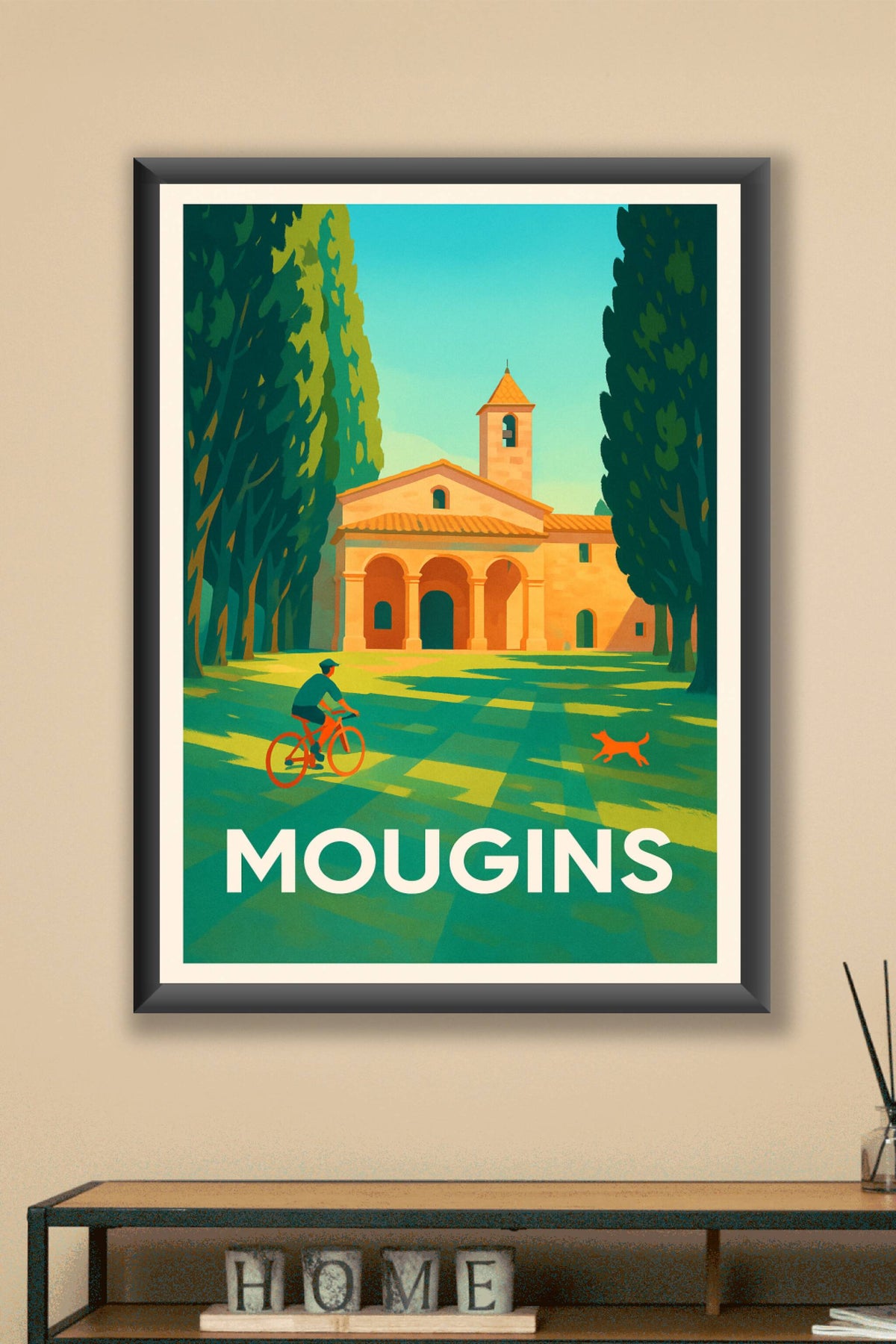 Affiche Mougins — Douceur de vivre provençale · poster d'art de Mougins