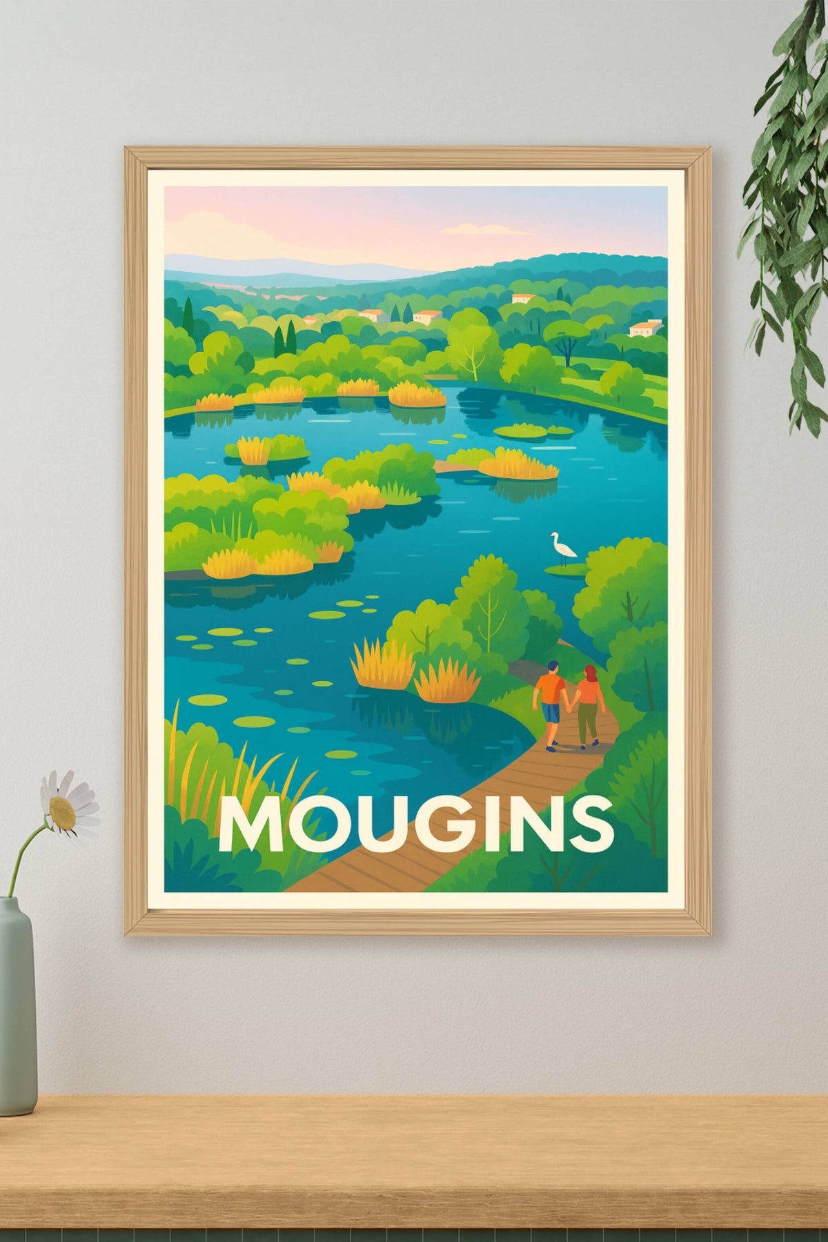 Affiche Mougins — L'Évasion Nature au Cœur de la Provence · poster d'art de Mougins