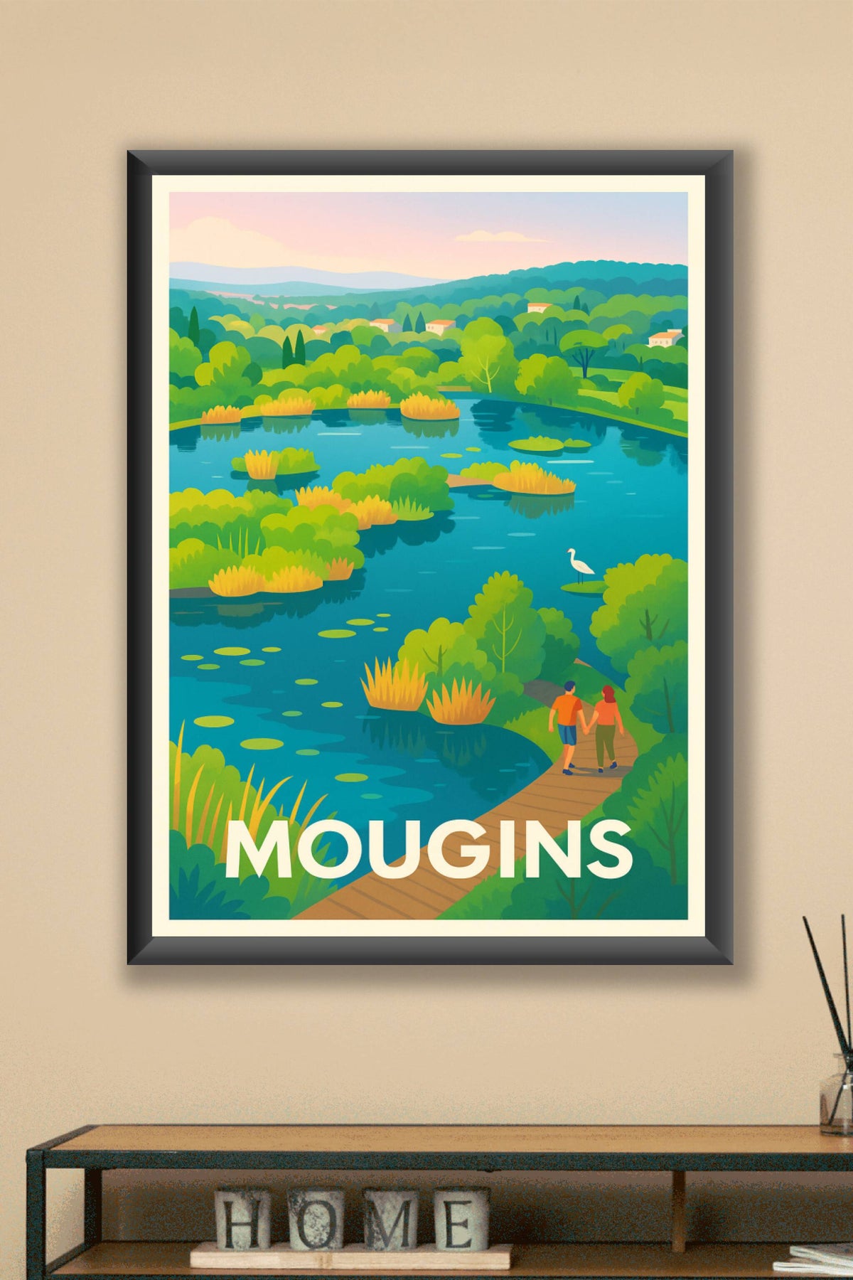 Affiche Mougins — L'Évasion Nature au Cœur de la Provence · poster d'art de Mougins