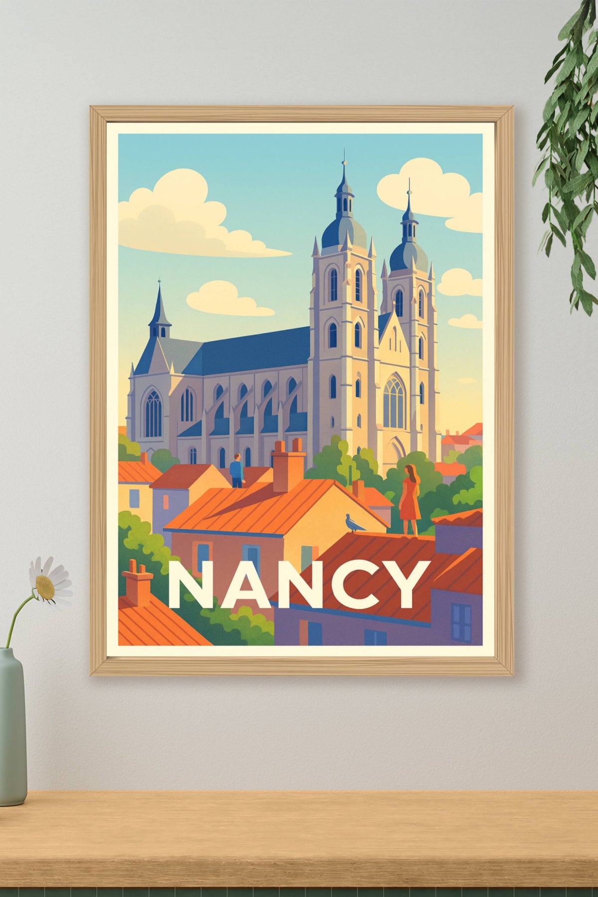 Affiche Nancy — Charme et Harmonie sur les Toits · poster d'art de Nancy