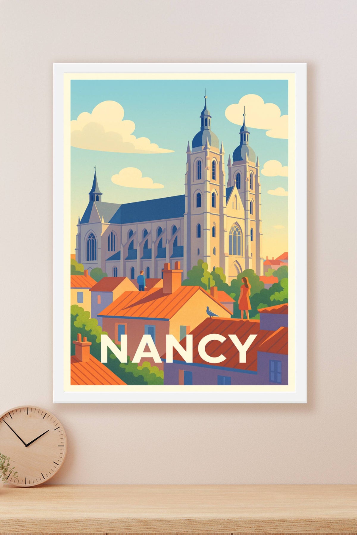 Affiche Nancy — Charme et Harmonie sur les Toits · poster d'art de Nancy