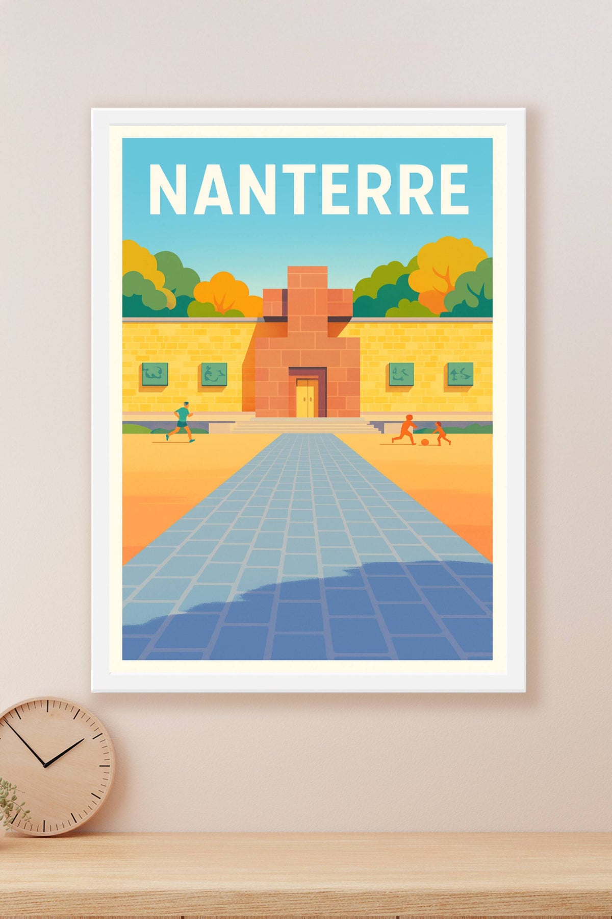 Affiche Nanterre — L'entrée iconique au cœur de la ville · poster d'art de Nanterre