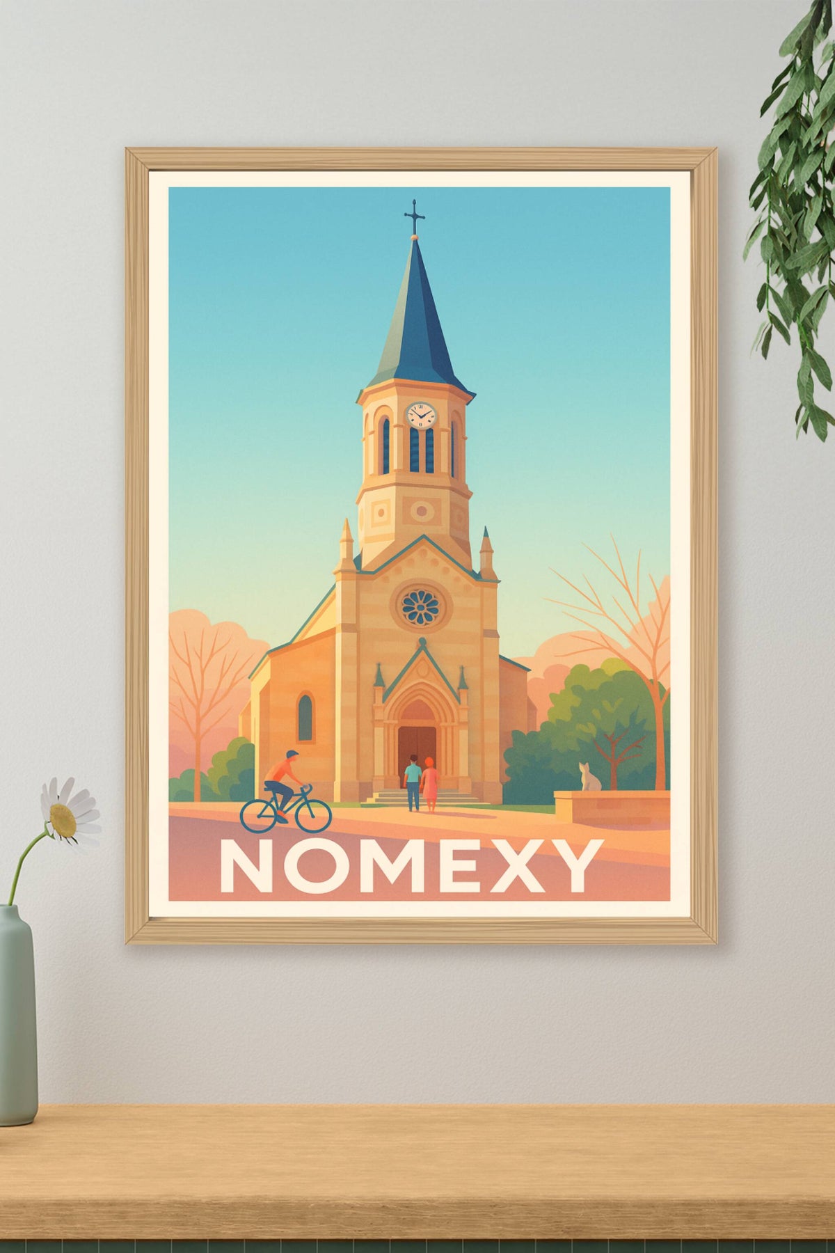 Affiche Nomexy — Charme architectural au cœur du village · poster d'art de Nomexy