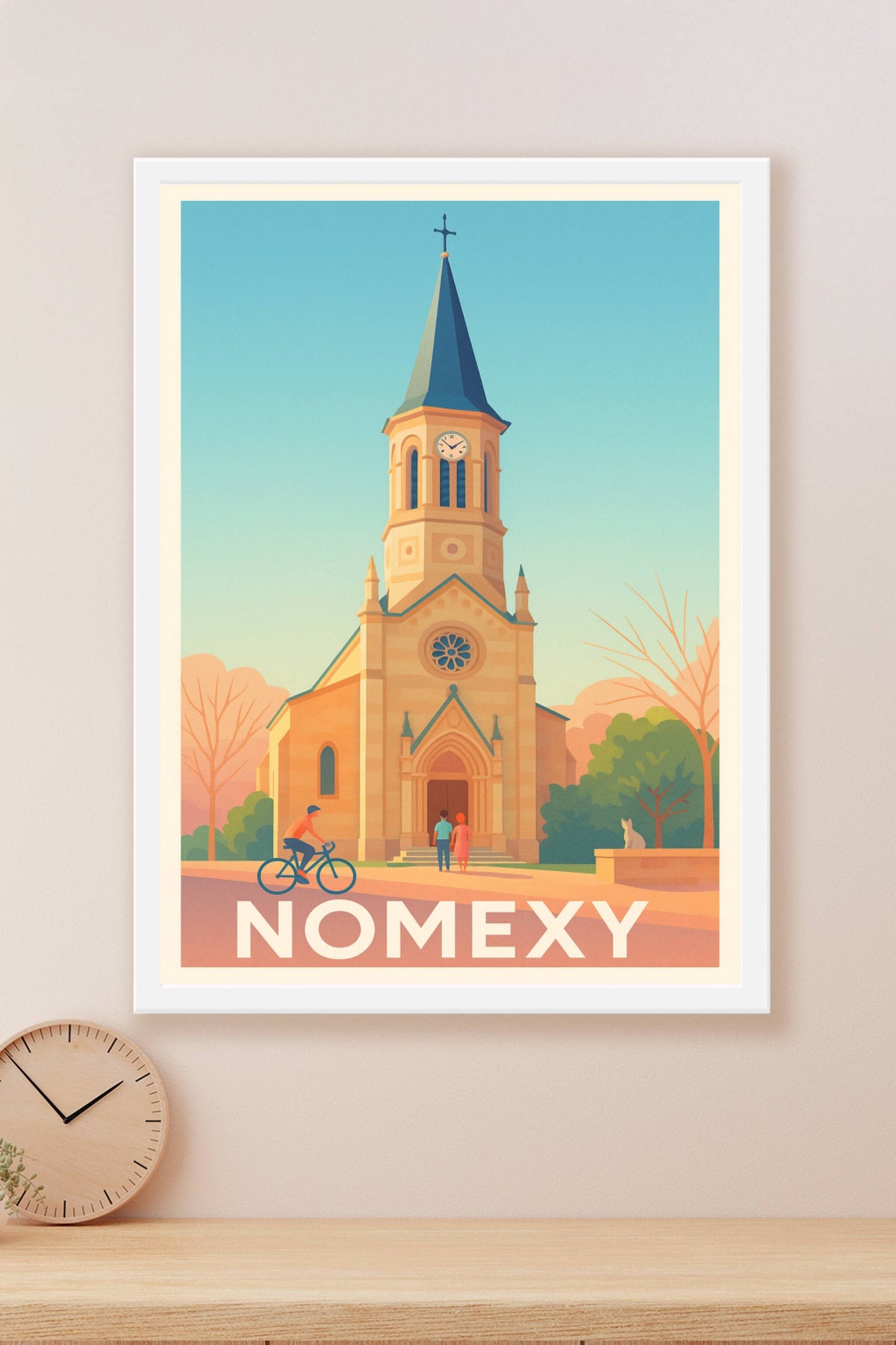 Affiche Nomexy — Charme architectural au cœur du village · poster d'art de Nomexy