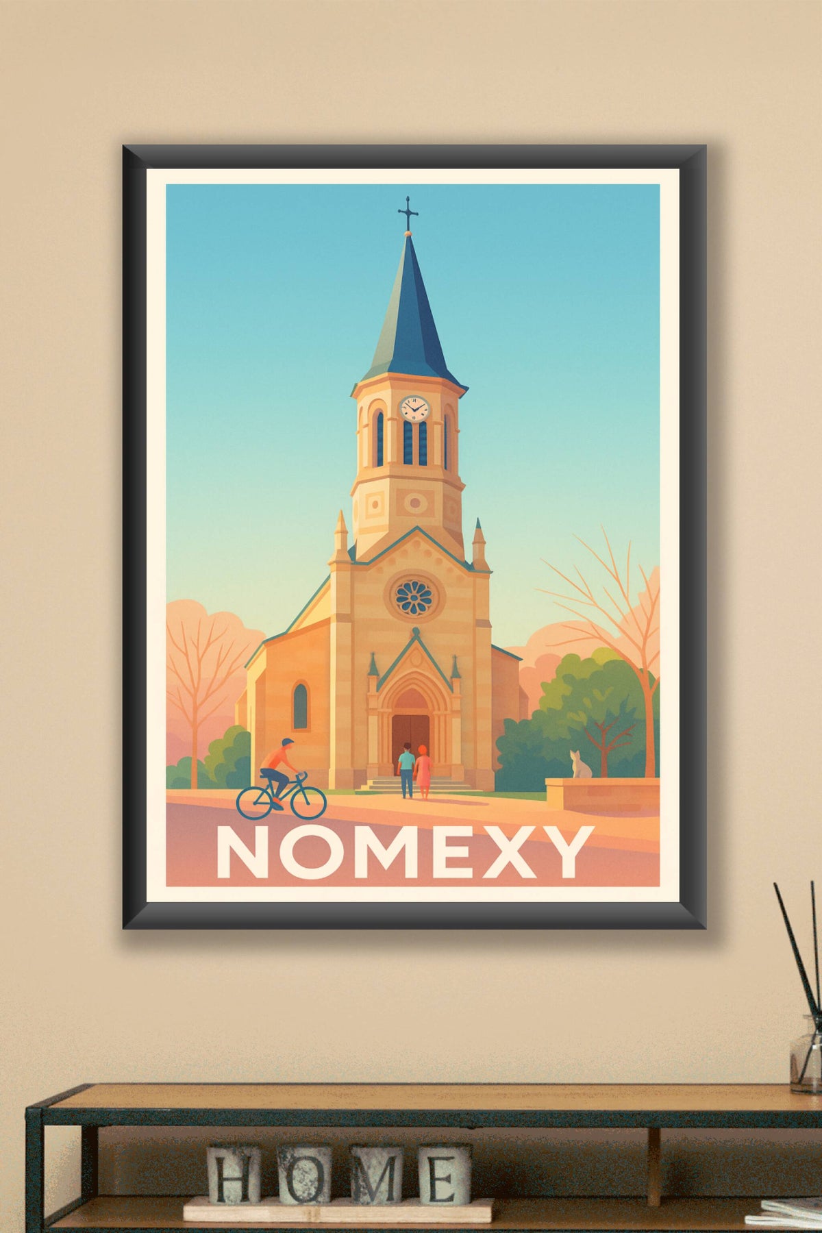 Affiche Nomexy — Charme architectural au cœur du village · poster d'art de Nomexy