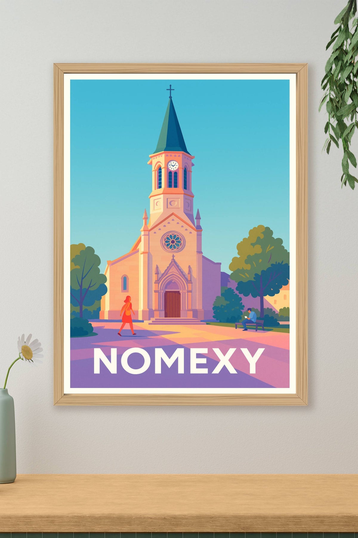 Affiche Nomexy — Charme et sérénité au cœur du village · poster d'art de Nomexy