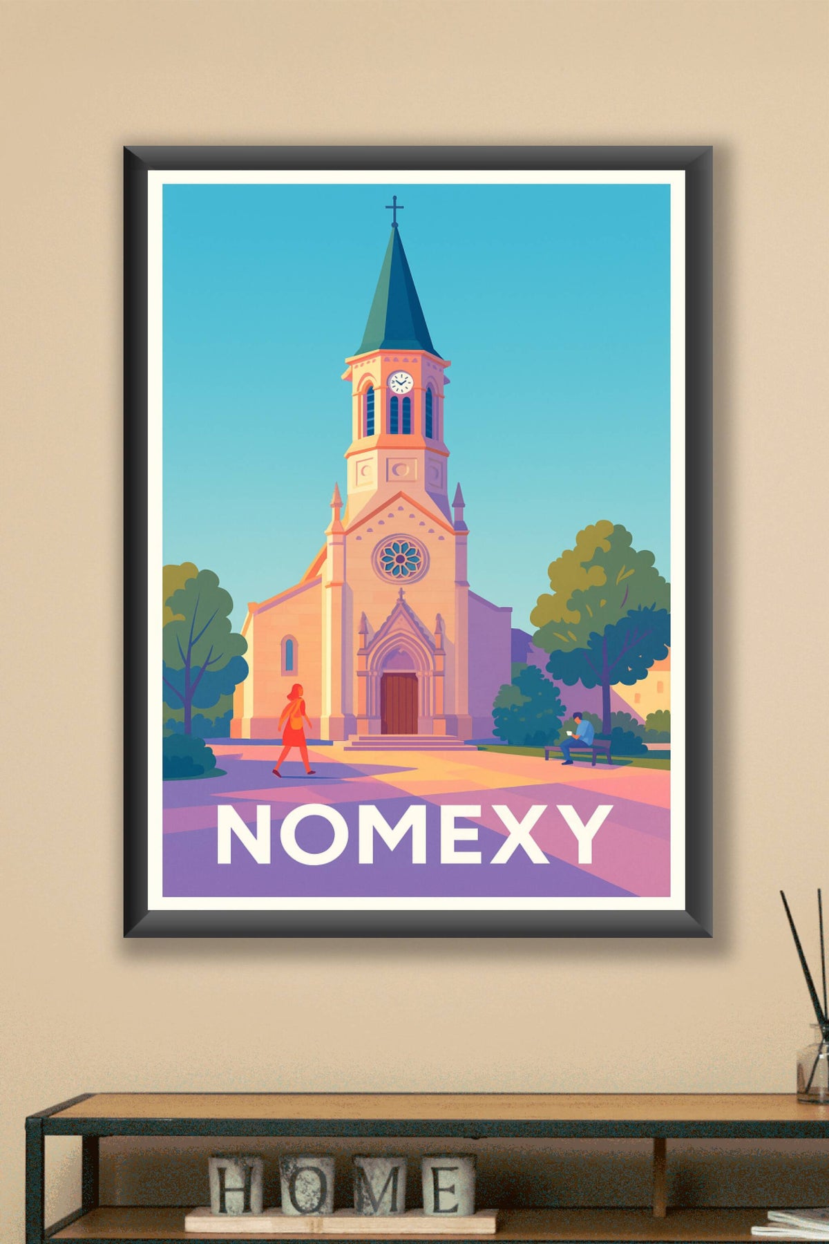 Affiche Nomexy — Charme et sérénité au cœur du village · poster d'art de Nomexy