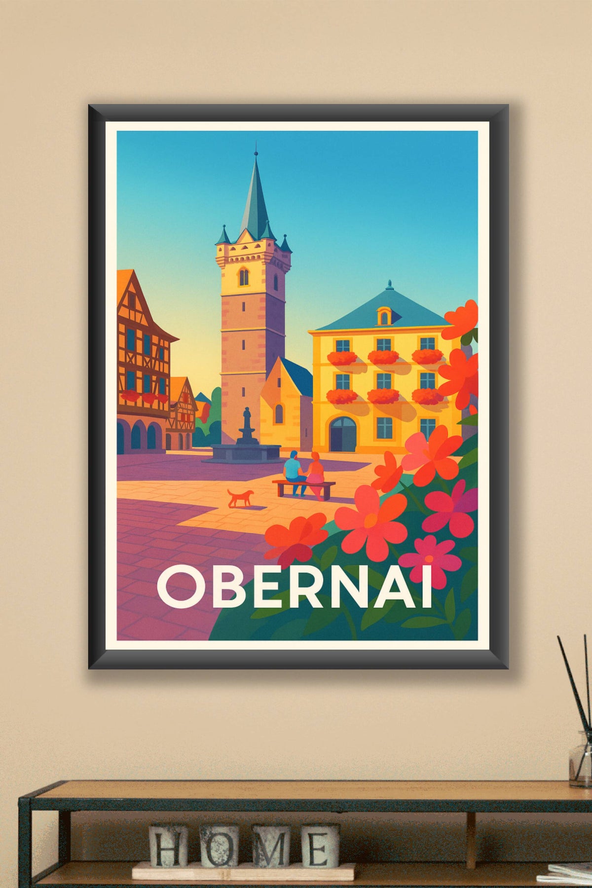 Affiche Obernai — Charme et sérénité au cœur de l'Alsace · poster d'art de Obernai