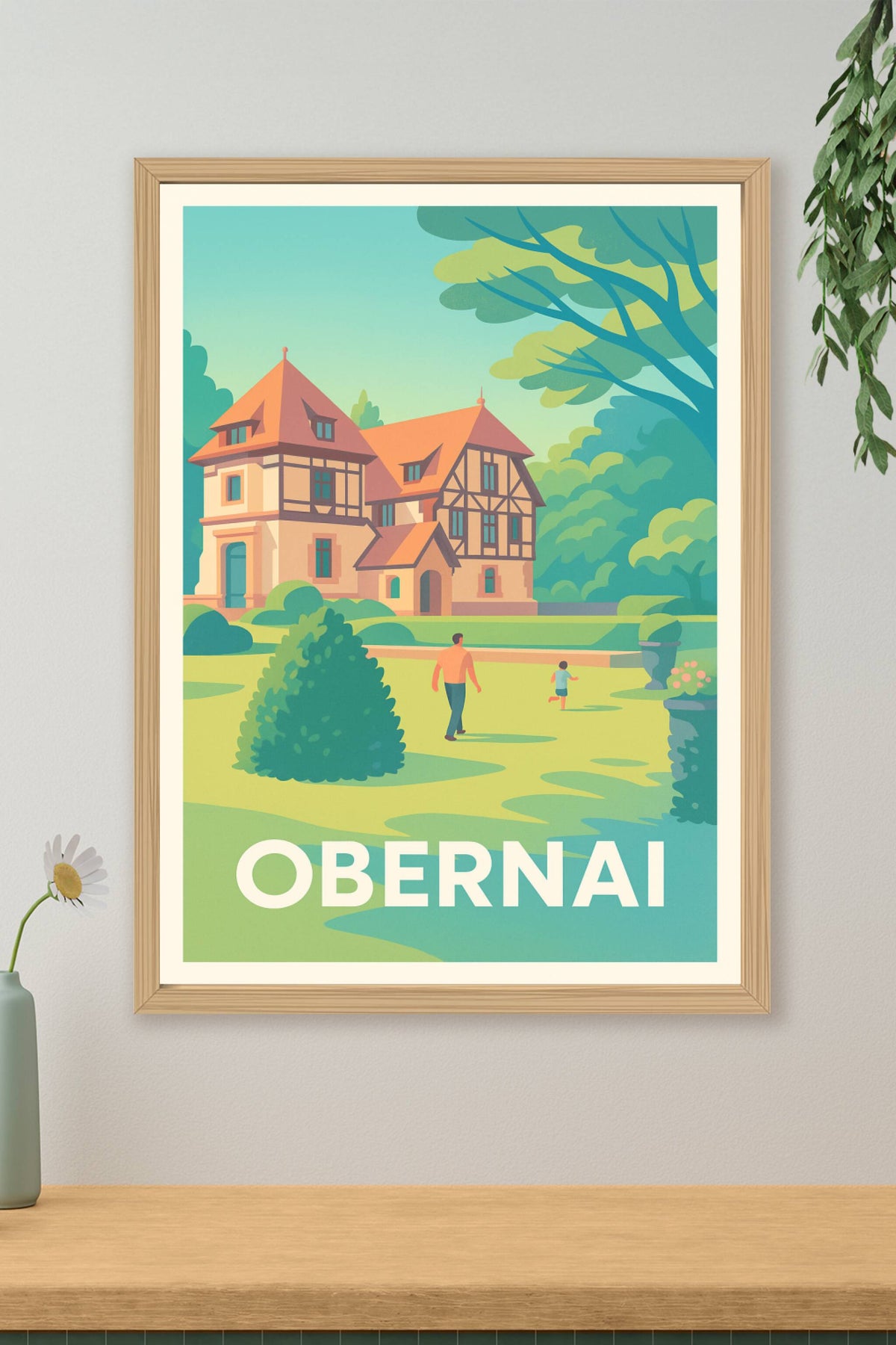 Affiche Obernai — Charme et Sérénité en Alsace · poster d'art de Obernai