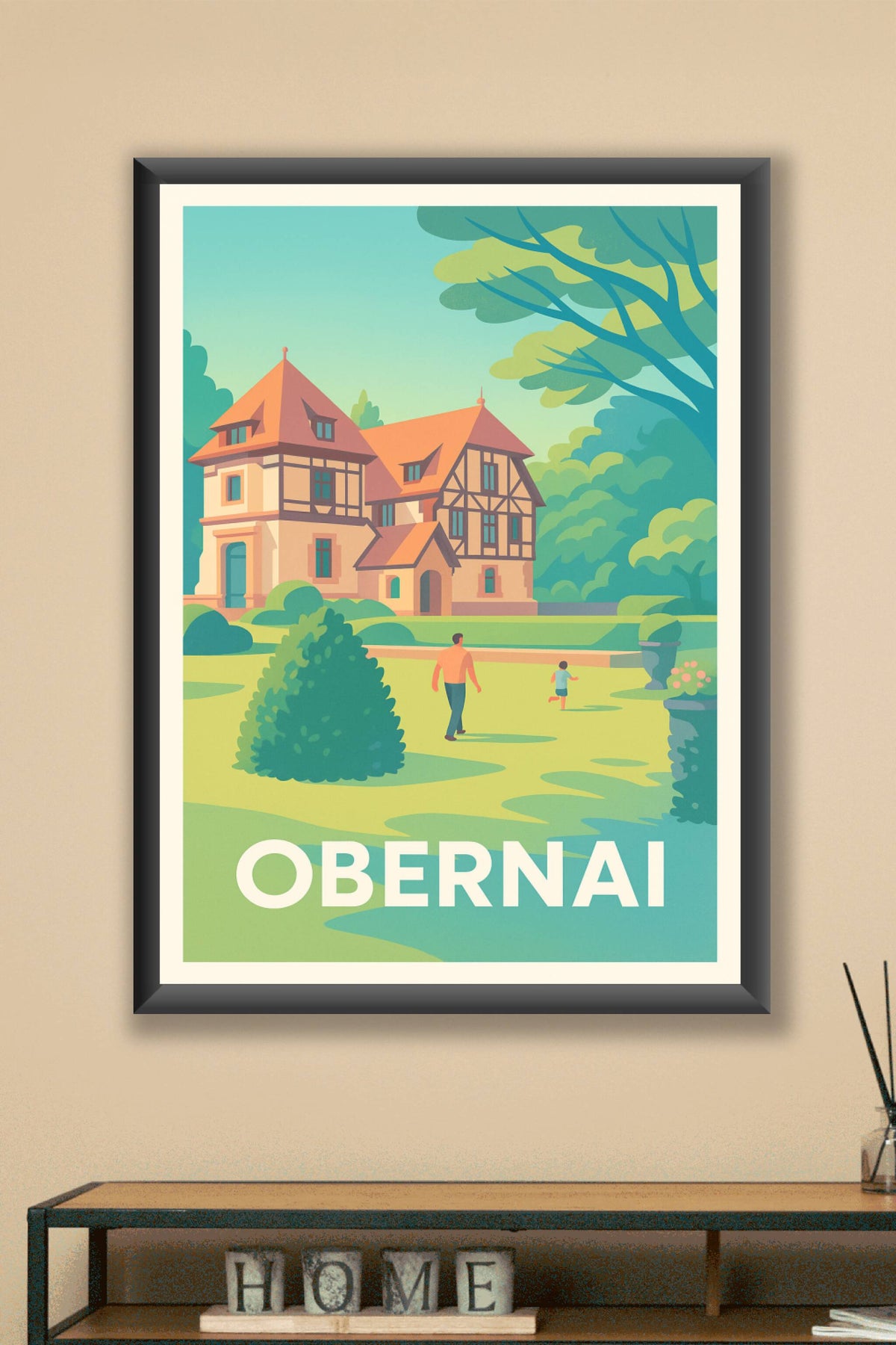 Affiche Obernai — Charme et Sérénité en Alsace · poster d'art de Obernai