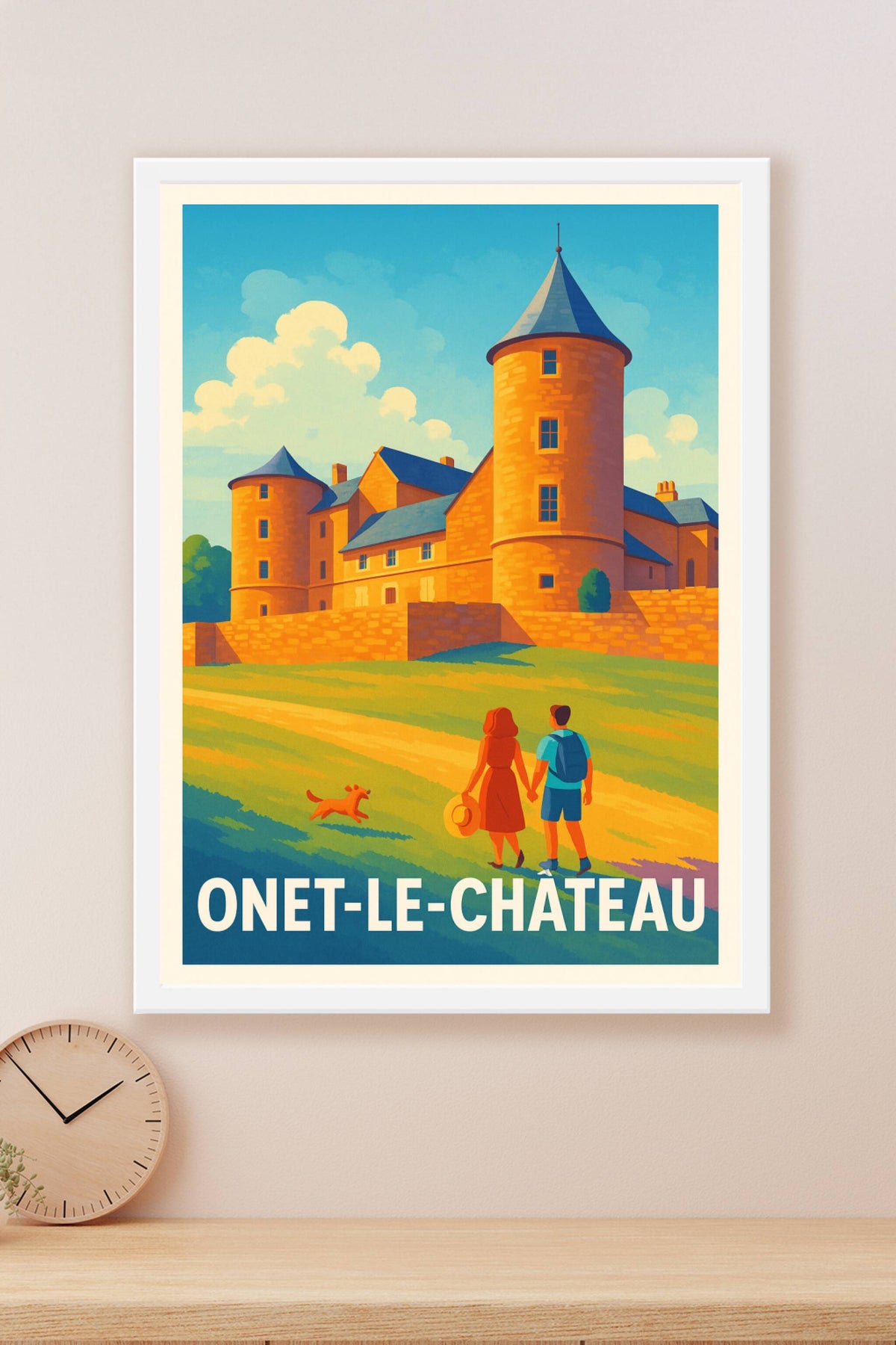 Affiche Onet-le-Château — Une escapade au charme médiéval · poster d'art de Onet-le-Château