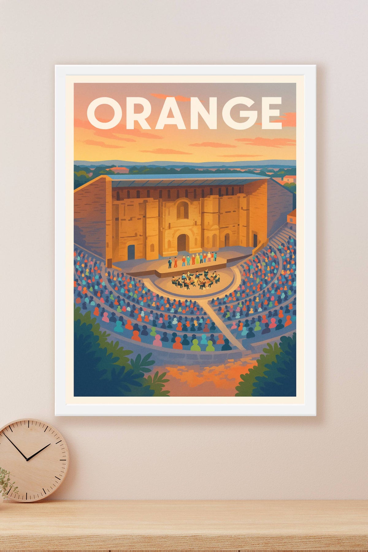Affiche Orange — Vibrations culturelles au théâtre antique · poster d'art de Orange