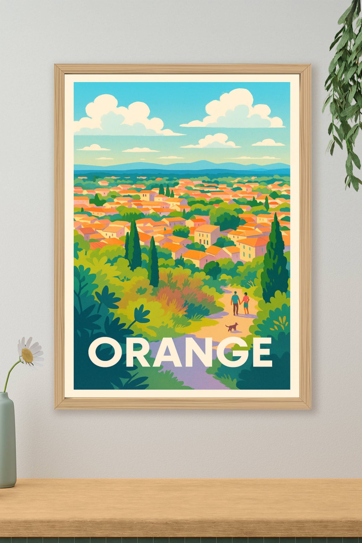 Affiche Orange — Une escapade en Provence ensoleillée · poster d'art de Orange