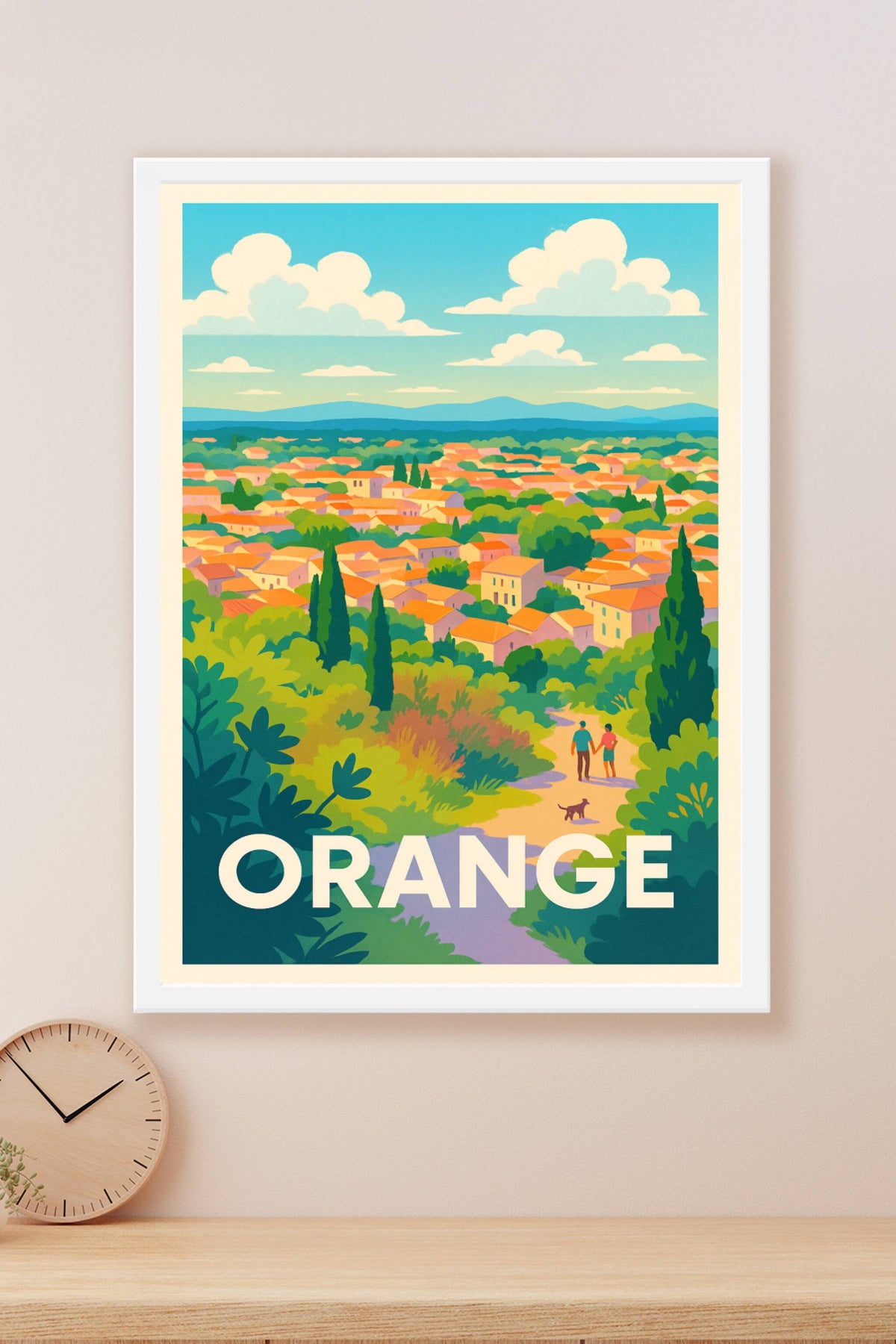 Affiche Orange — Une escapade en Provence ensoleillée · poster d'art de Orange