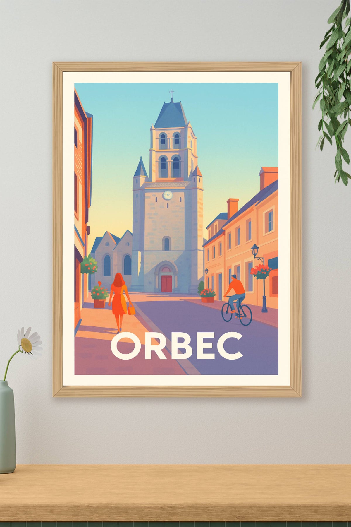 Affiche Orbec — Charme et Sérénité Normande · poster d'art de Orbec