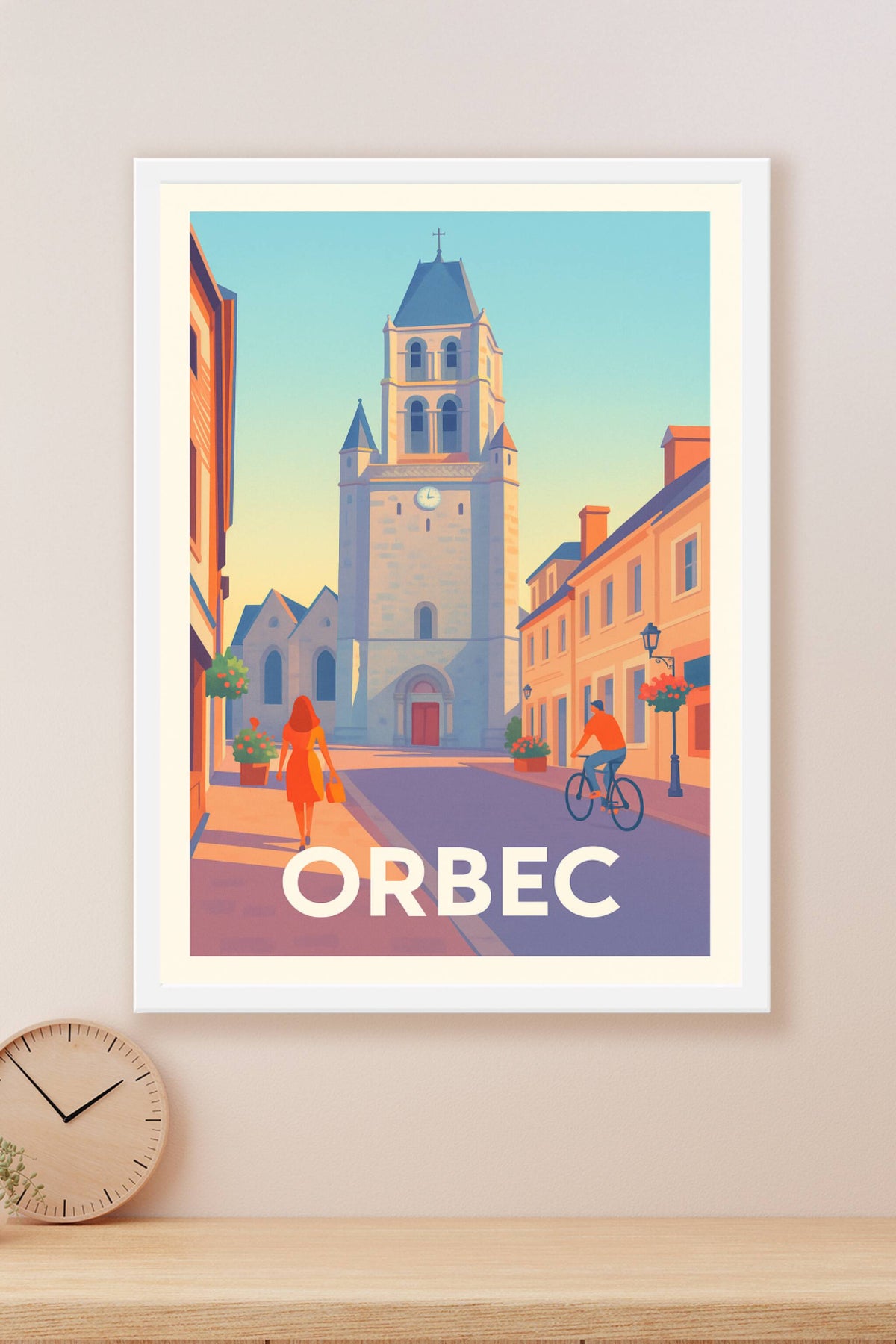 Affiche Orbec — Charme et Sérénité Normande · poster d'art de Orbec