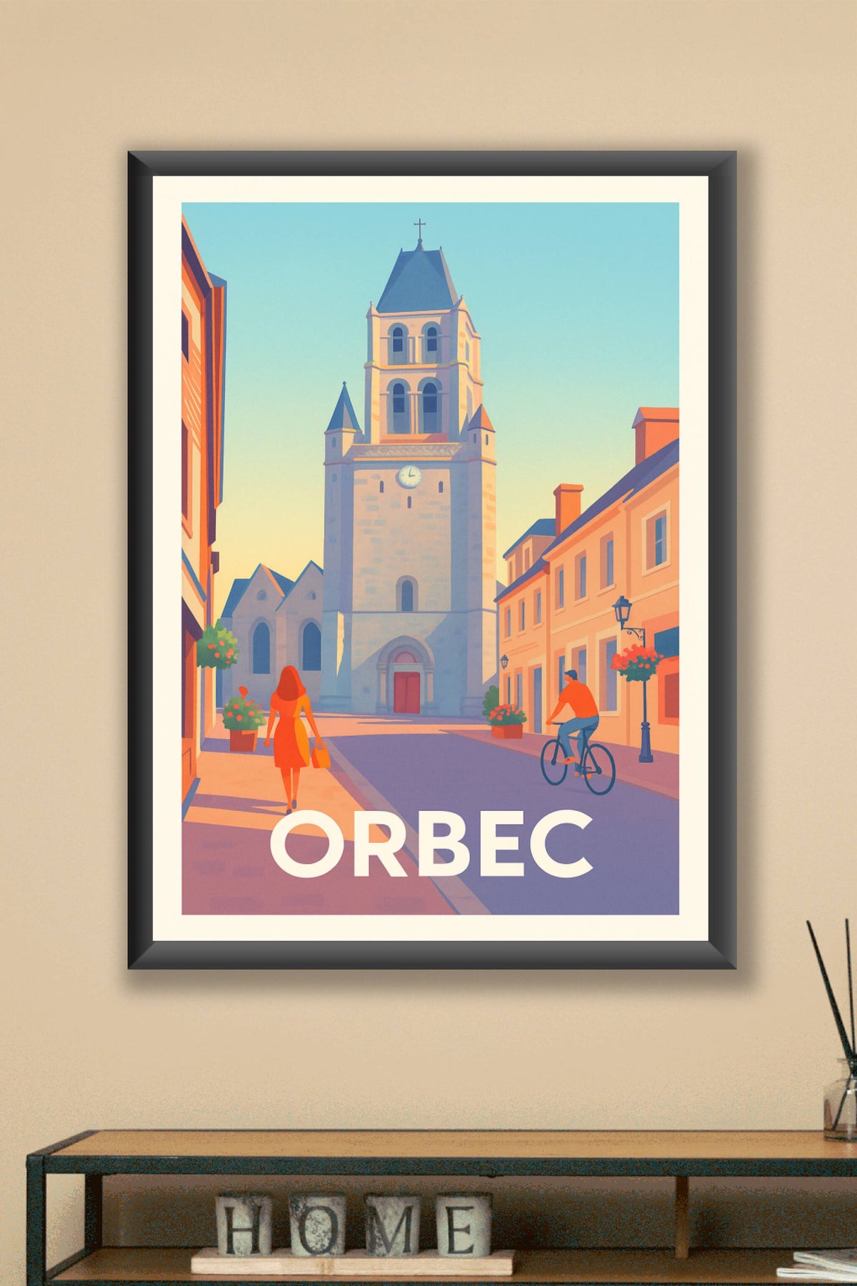 Affiche Orbec — Charme et Sérénité Normande · poster d'art de Orbec