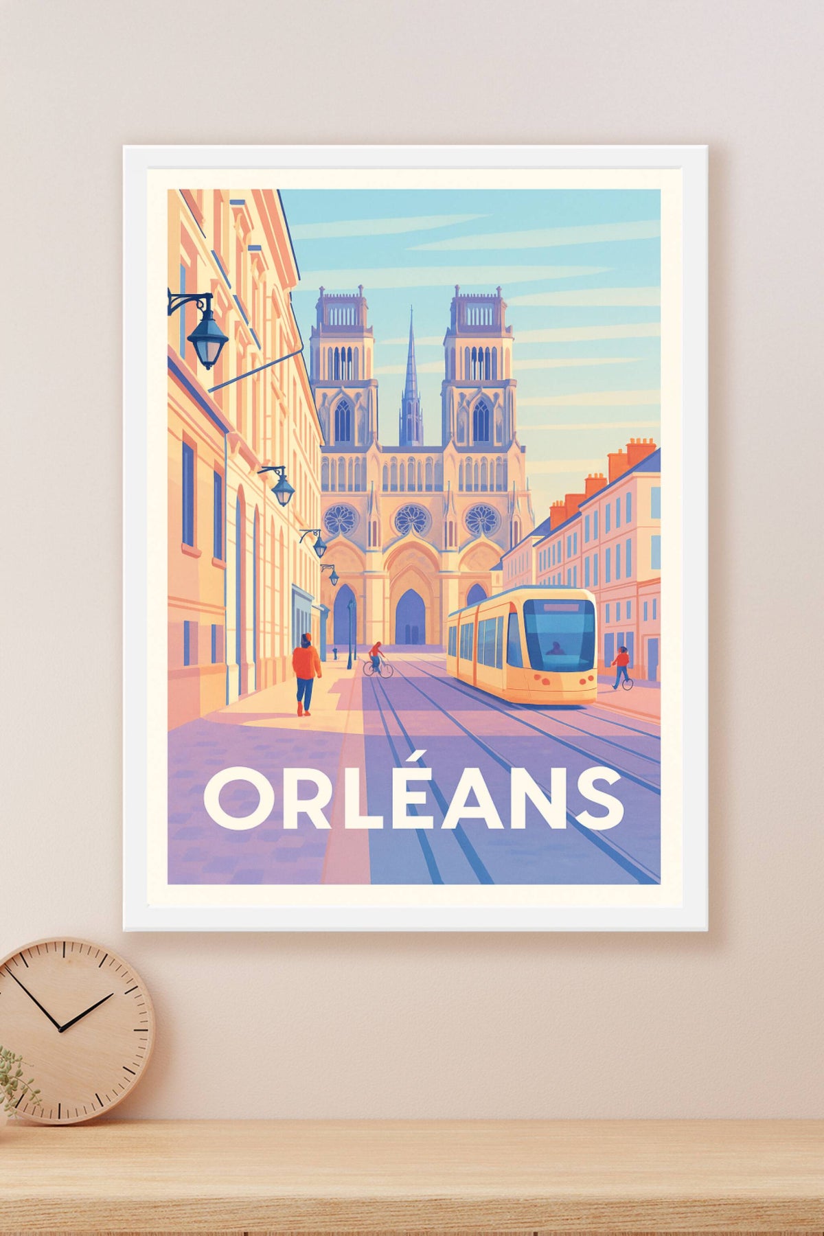 Affiche Orléans — Charme et modernité au cœur de la ville · poster d'art de Orléans