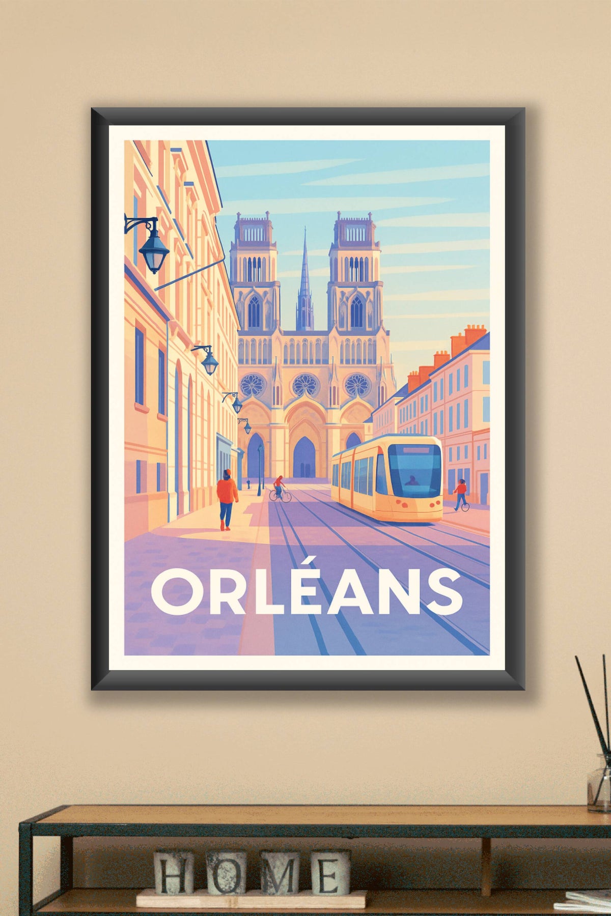 Affiche Orléans — Charme et modernité au cœur de la ville · poster d'art de Orléans