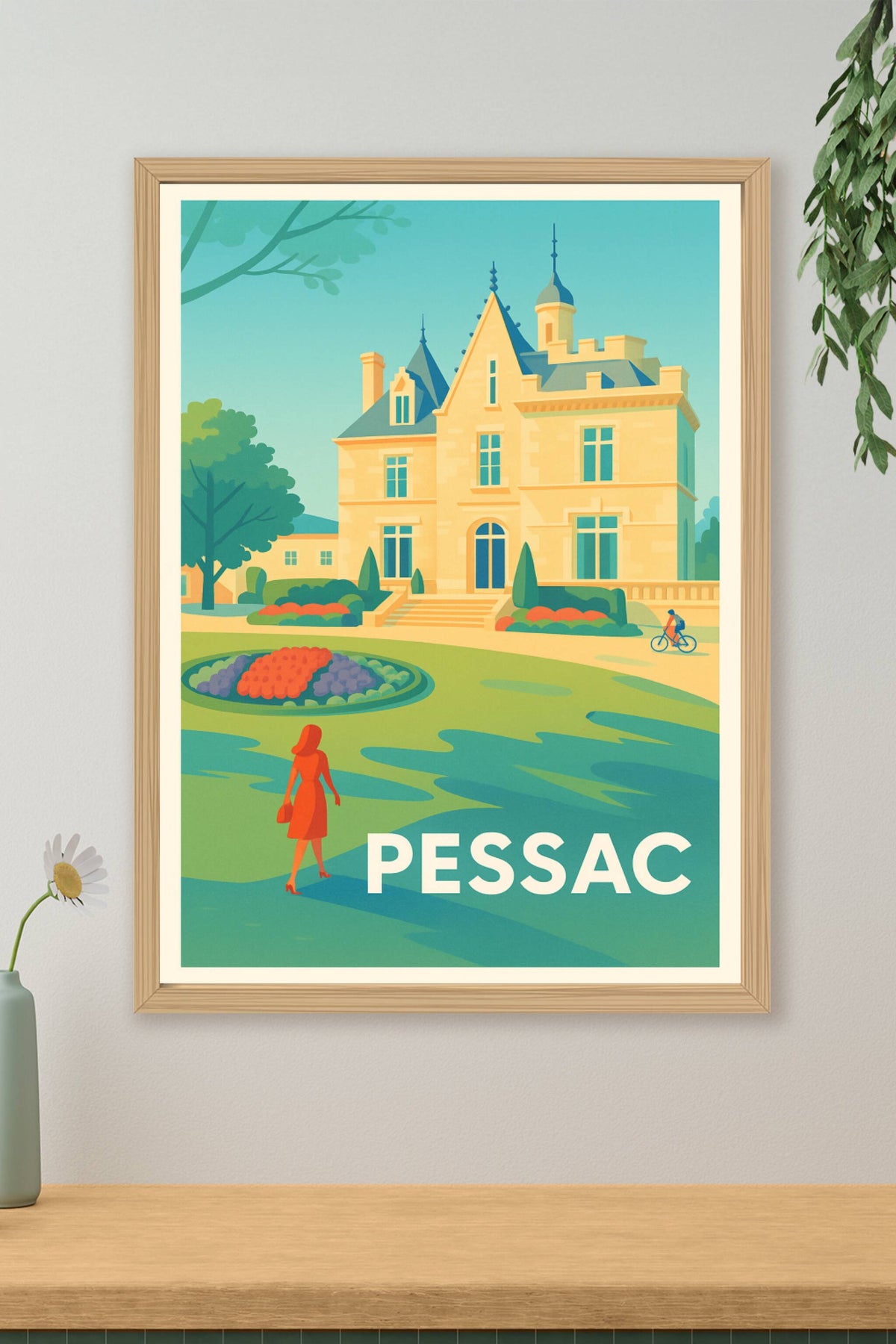 Affiche Pessac — Élégance et Sérénité Architecturale · poster d'art de Pessac