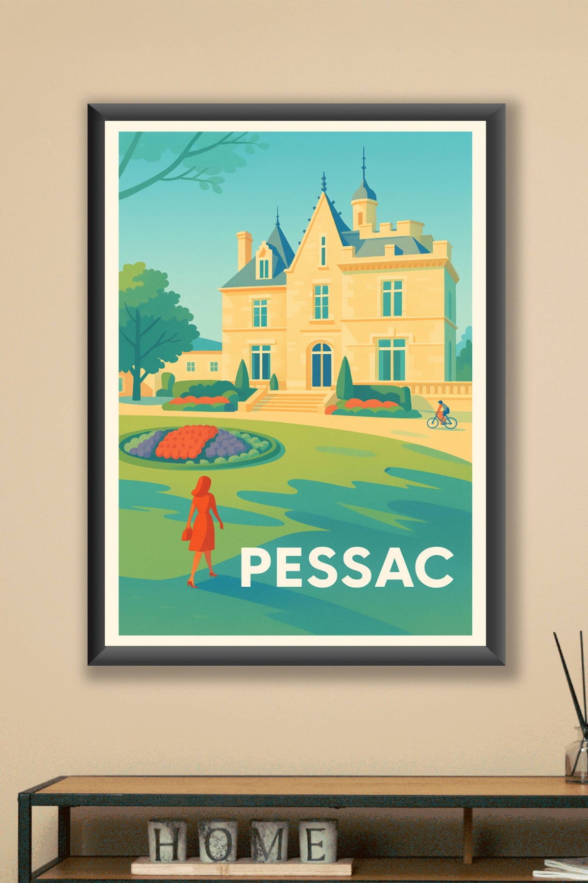 Affiche Pessac — Élégance et Sérénité Architecturale · poster d'art de Pessac