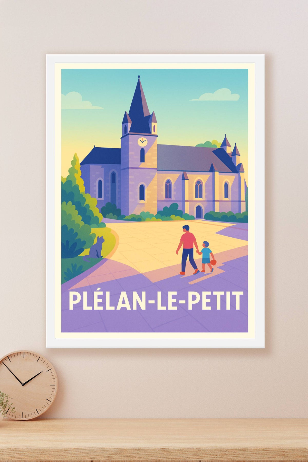 Affiche Plélan-le-Petit — Charme et Sérénité en Pays Breton · poster d'art de Plélan-le-Petit