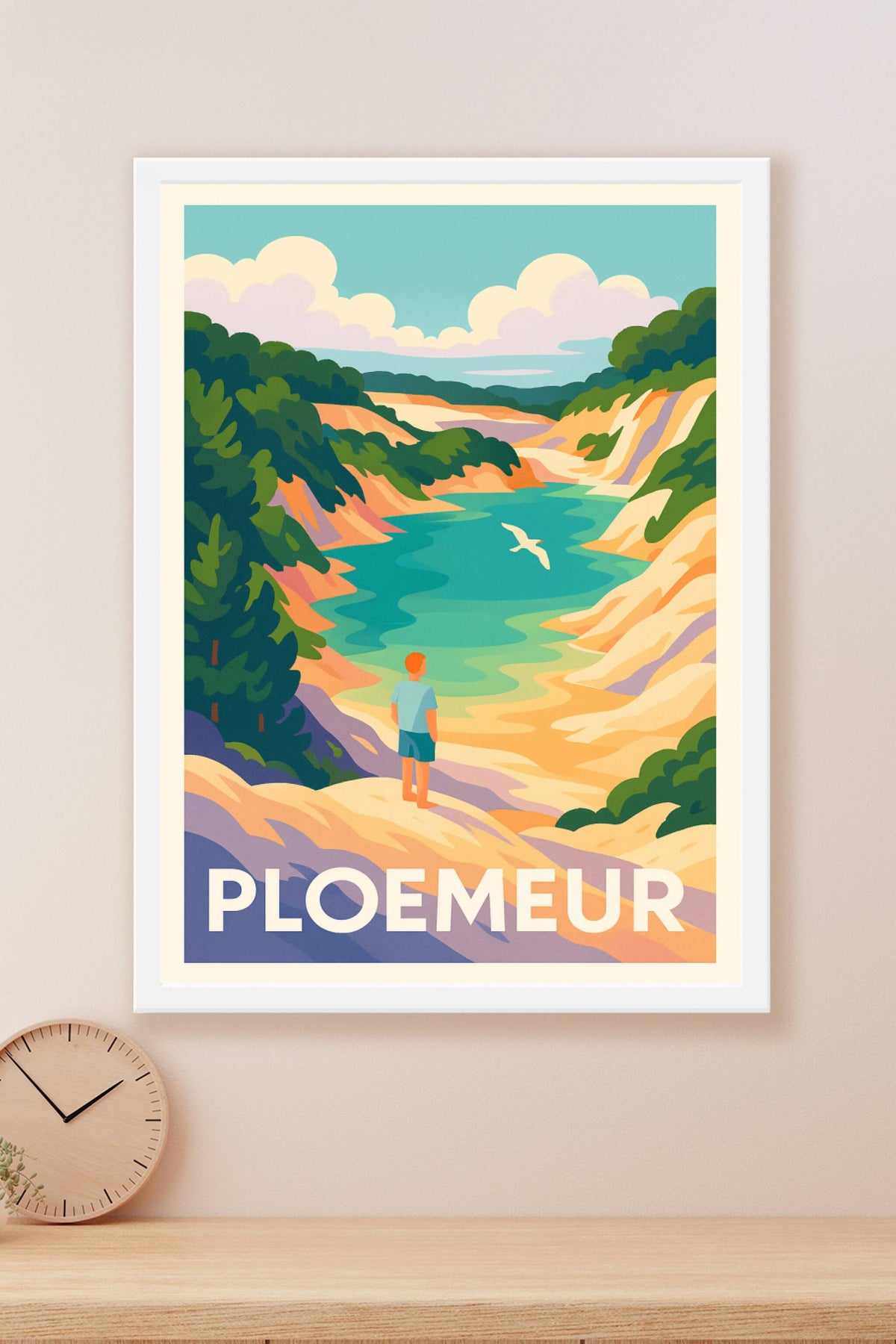 Affiche Ploemeur — Invitation à la découverte de la nature bretonne · poster d'art de Ploemeur