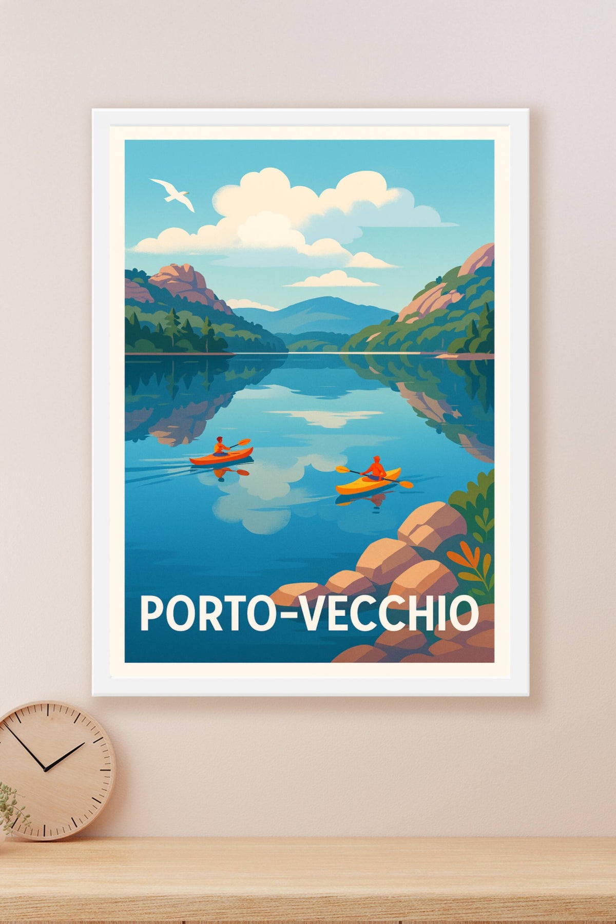 Affiche Porto-Vecchio — Sérénité et aventure en harmonie · poster d'art de Porto-Vecchio