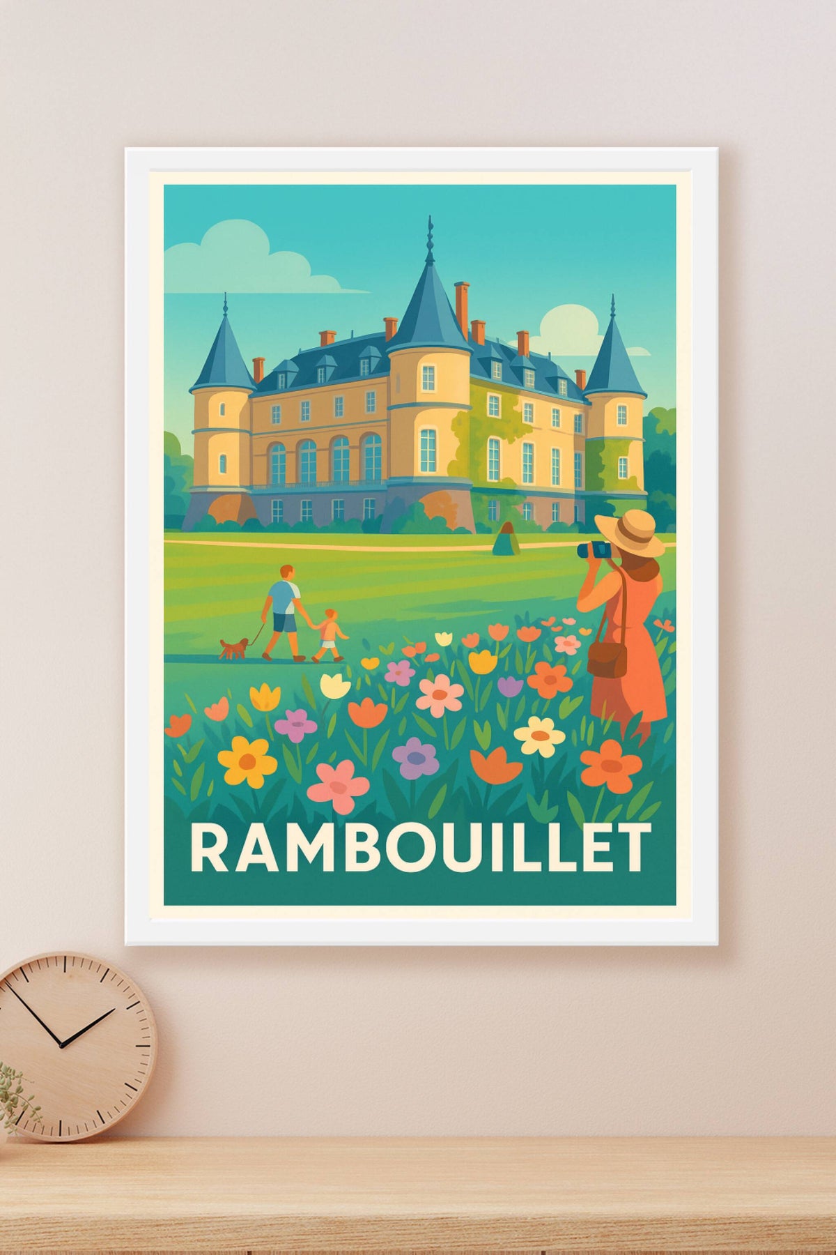 Affiche Rambouillet — Charme bucolique et patrimoine · poster d'art de Rambouillet