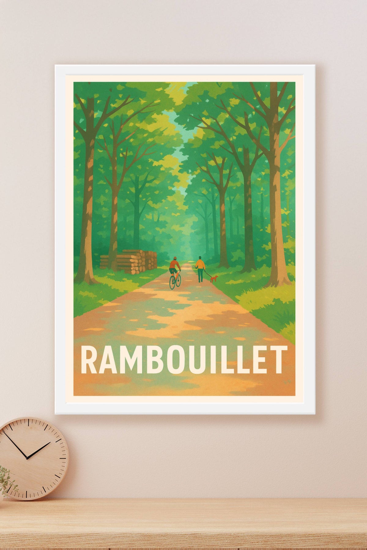 Affiche Rambouillet — Balade paisible en forêt · poster d'art de Rambouillet