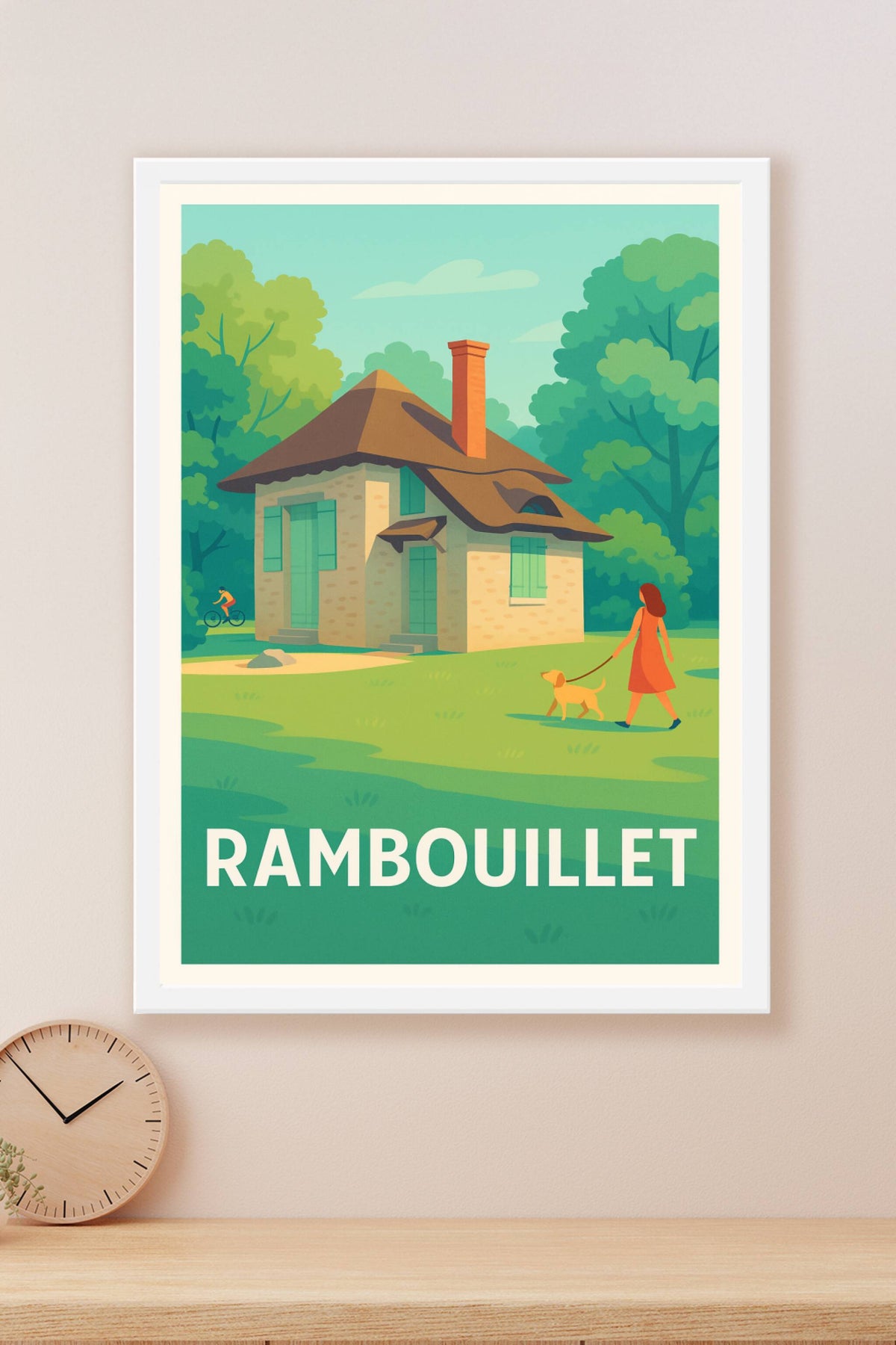 Affiche Rambouillet — Escapade bucolique en pleine nature · poster d'art de Rambouillet