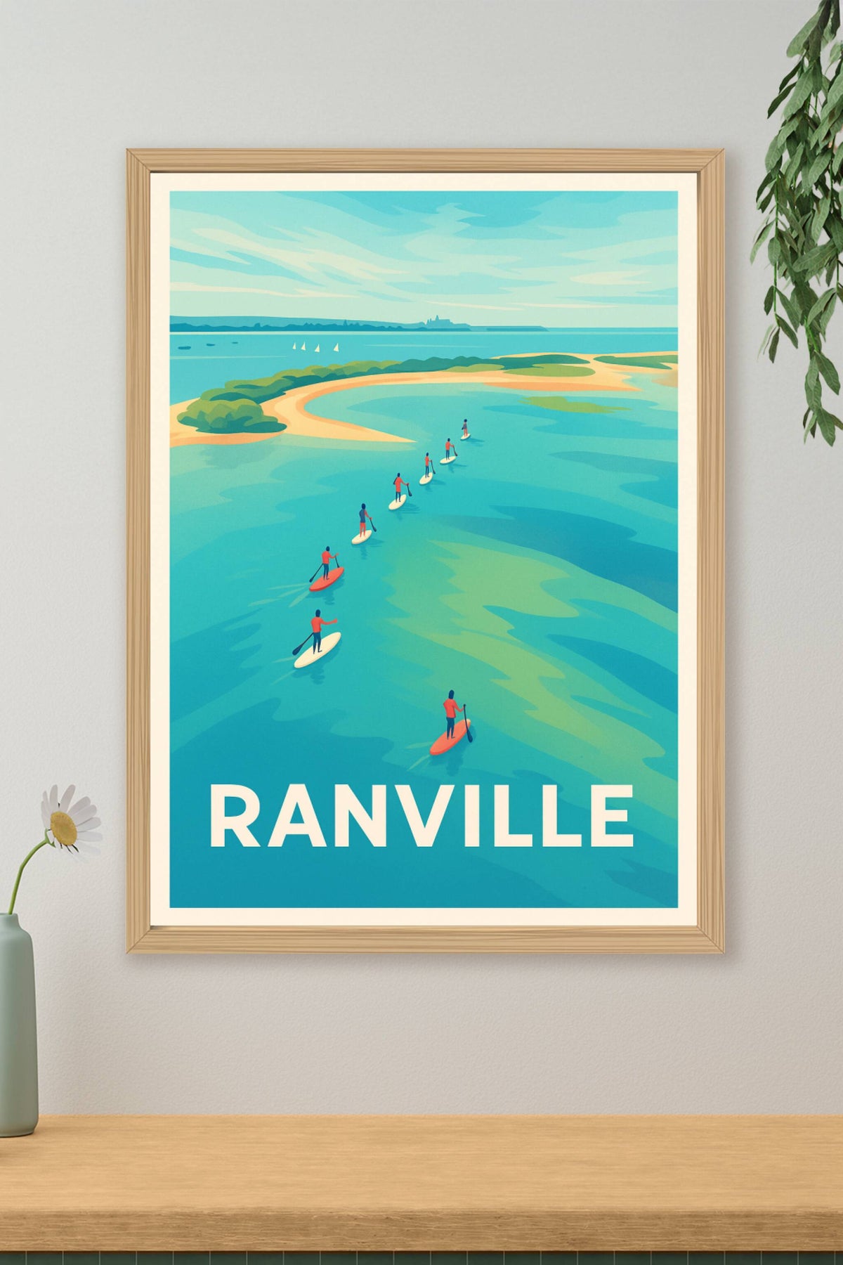 Affiche Ranville — Évasion et douceur sur l'eau · poster d'art de Ranville