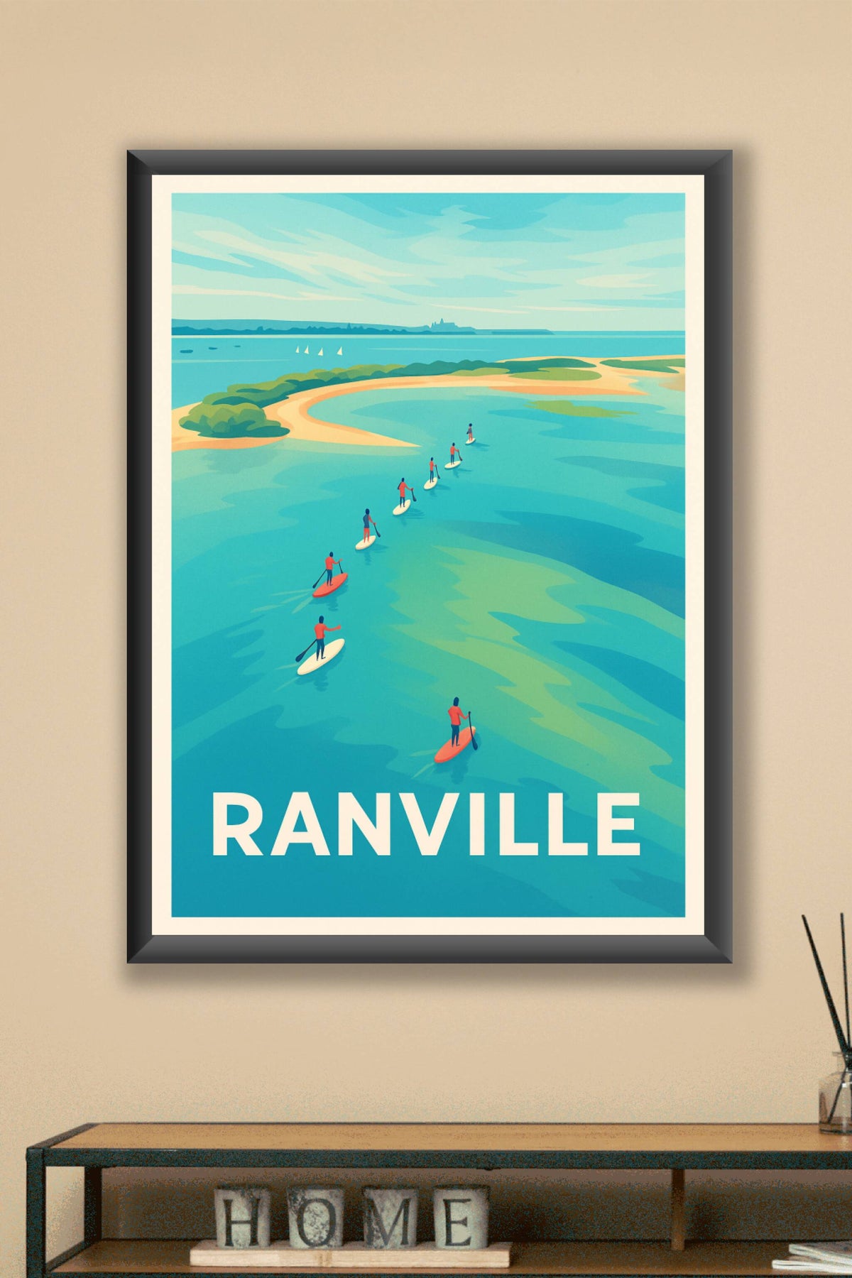 Affiche Ranville — Évasion et douceur sur l'eau · poster d'art de Ranville