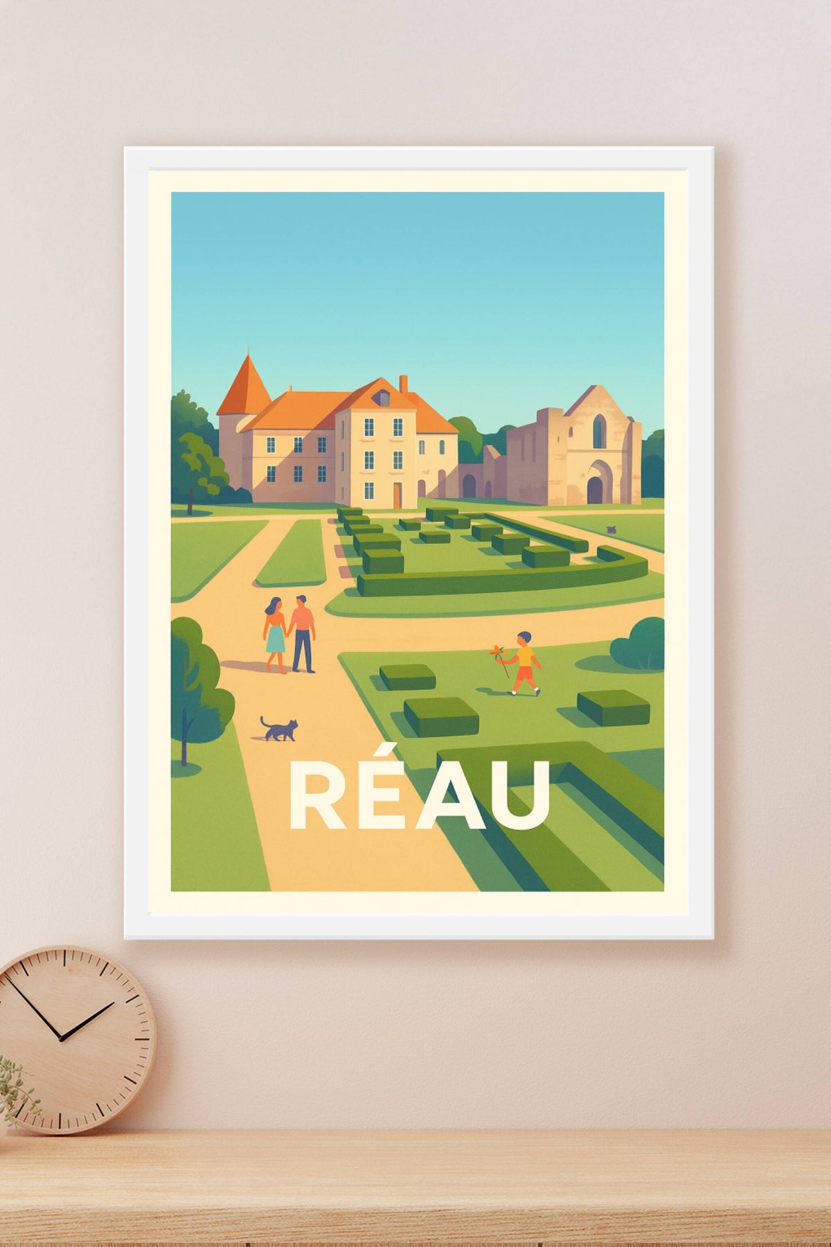 Affiche Réau — Charme et Sérénité au Cœur du Parc · poster d'art de Réau